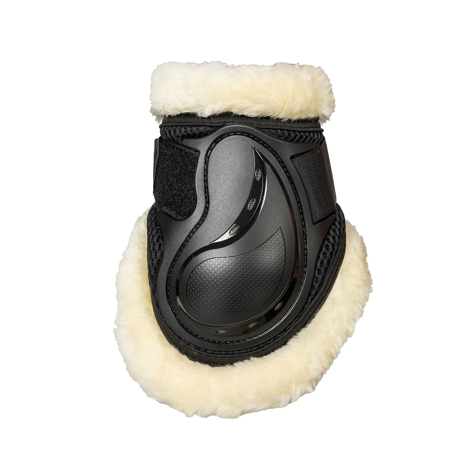 lekkie ochraniacze AirFlow z futerkiem Black P
