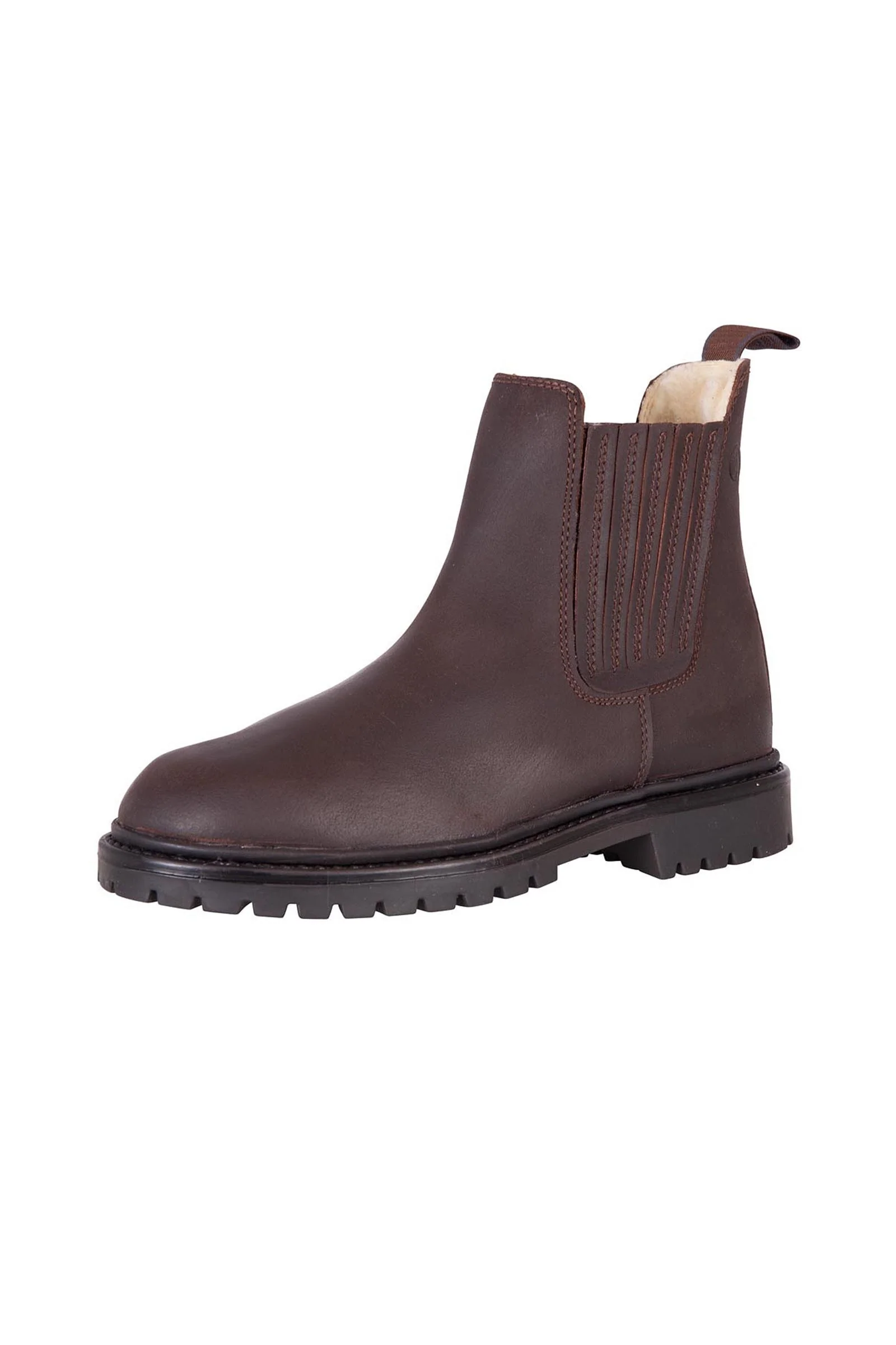 Alaska II sztyblety jodhpur z nubuku z ciepłą podszewką Brown 44