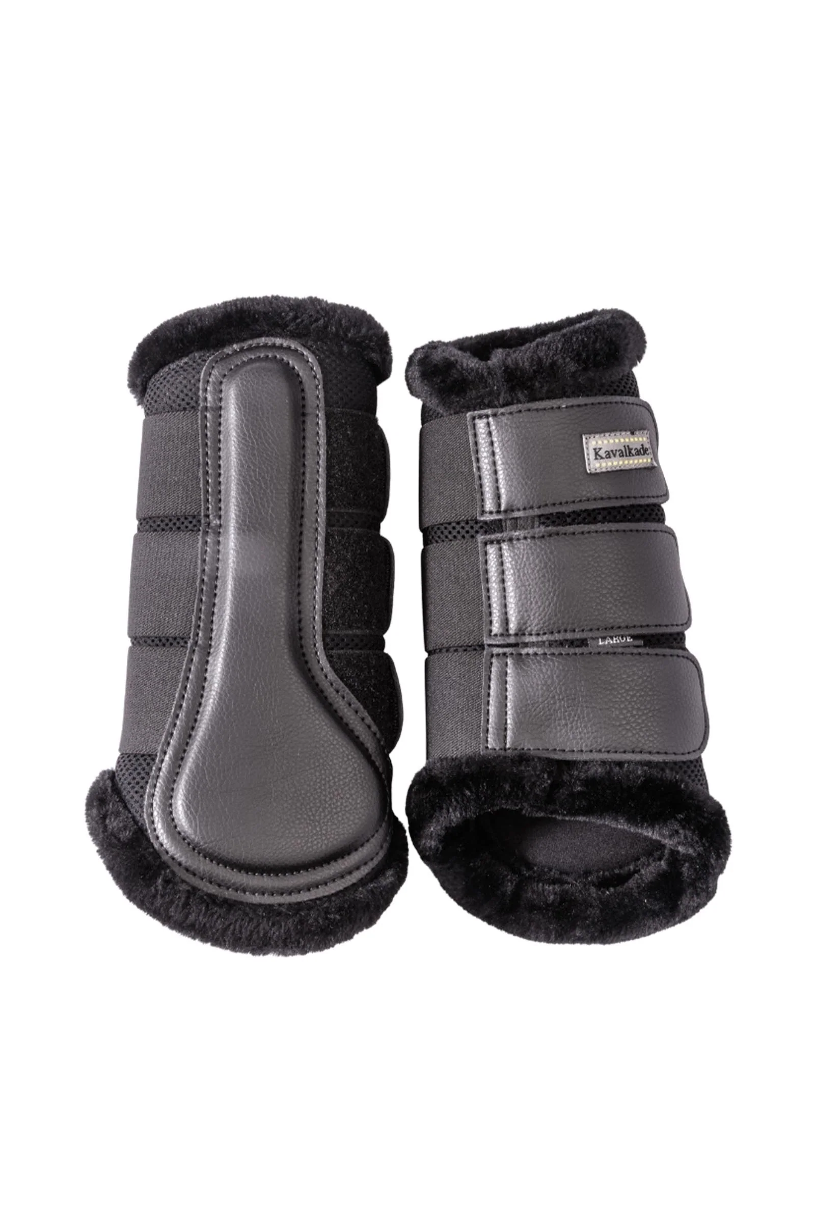 Anatomic Mesh ochraniacze z futerkiem Black/Black L