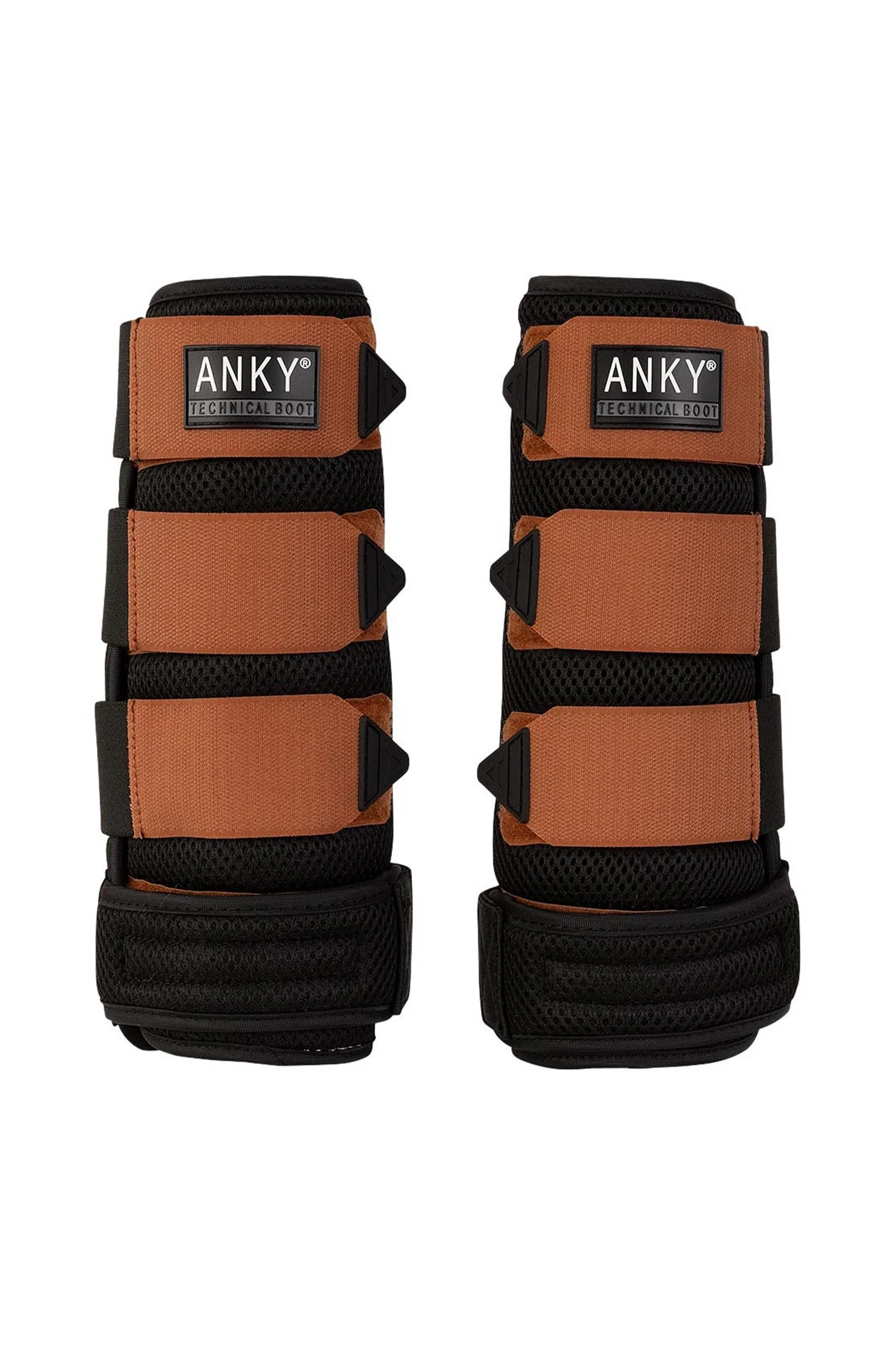 ANKY 3D Mesh Ochraniacze Black/Rust M