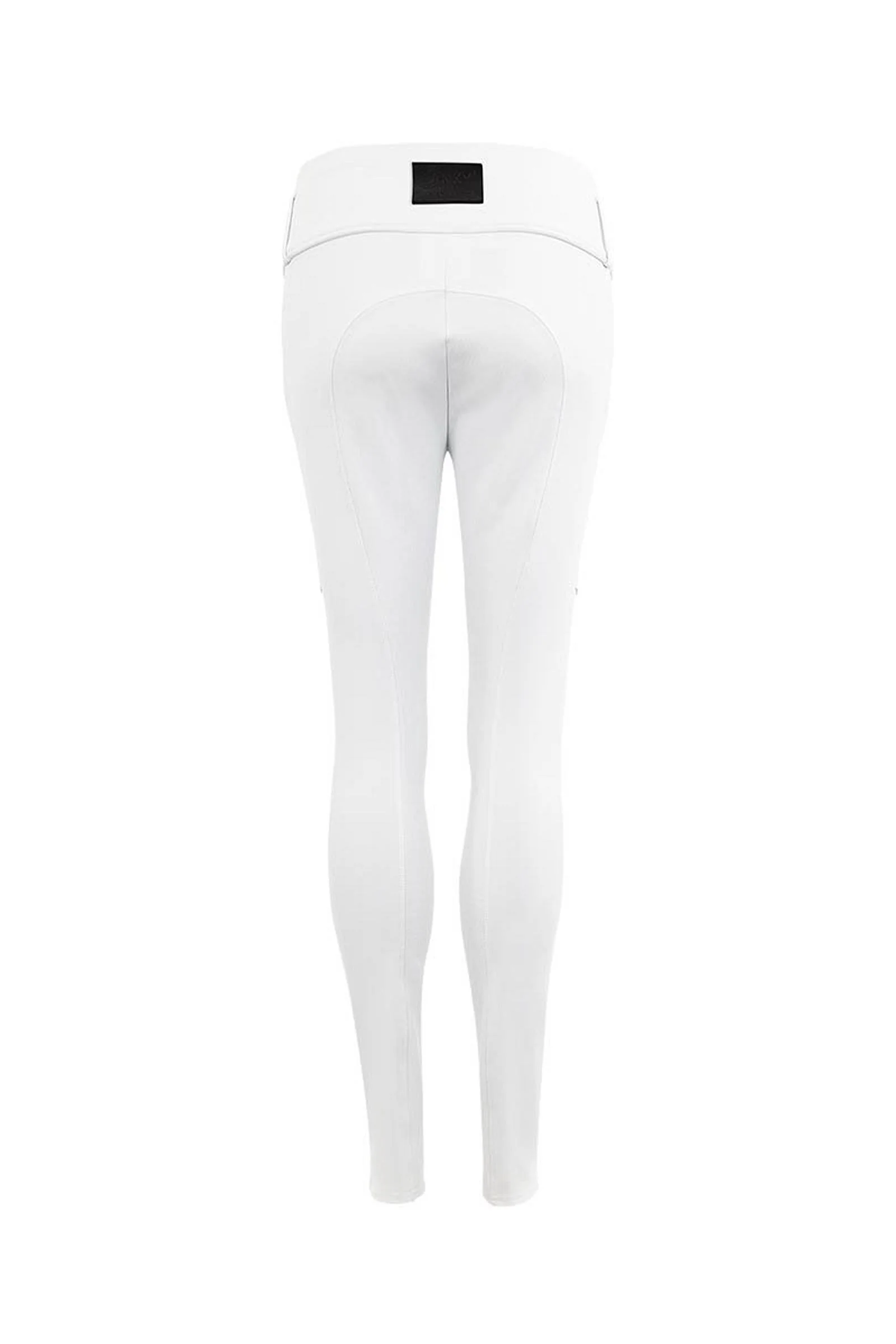ANKY Active Damskie Bryczesy z Pełnym Lejem White 34