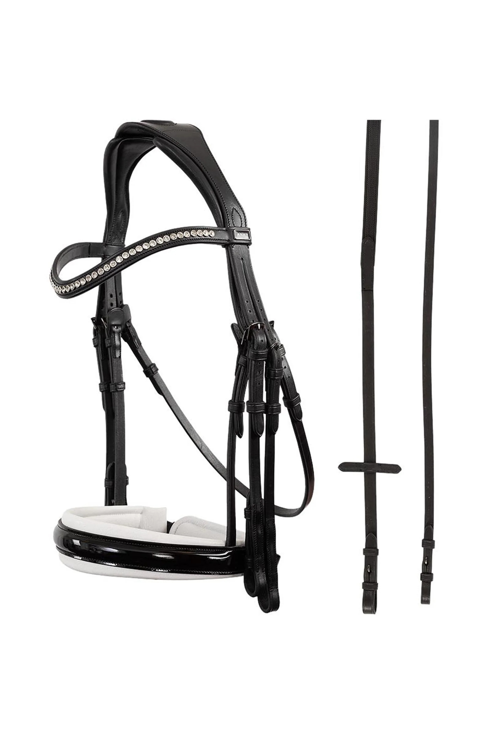 ANKY Comfort Fit Ogłowie Weymouth Black/White C