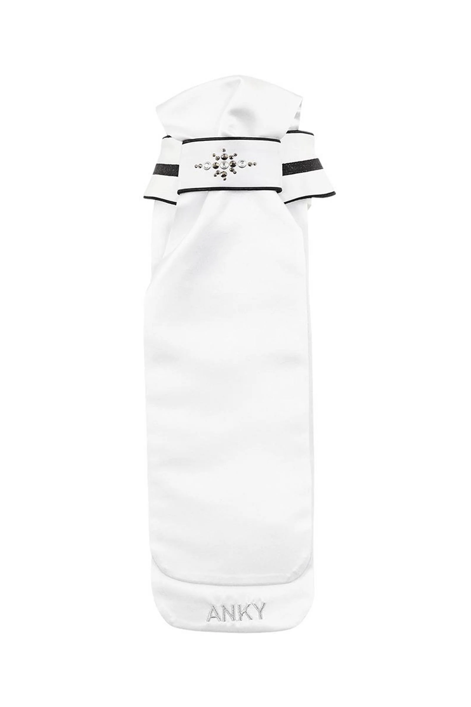 ANKY Competition DeLuxe Damski Plastron z Kryształkami White/Black S