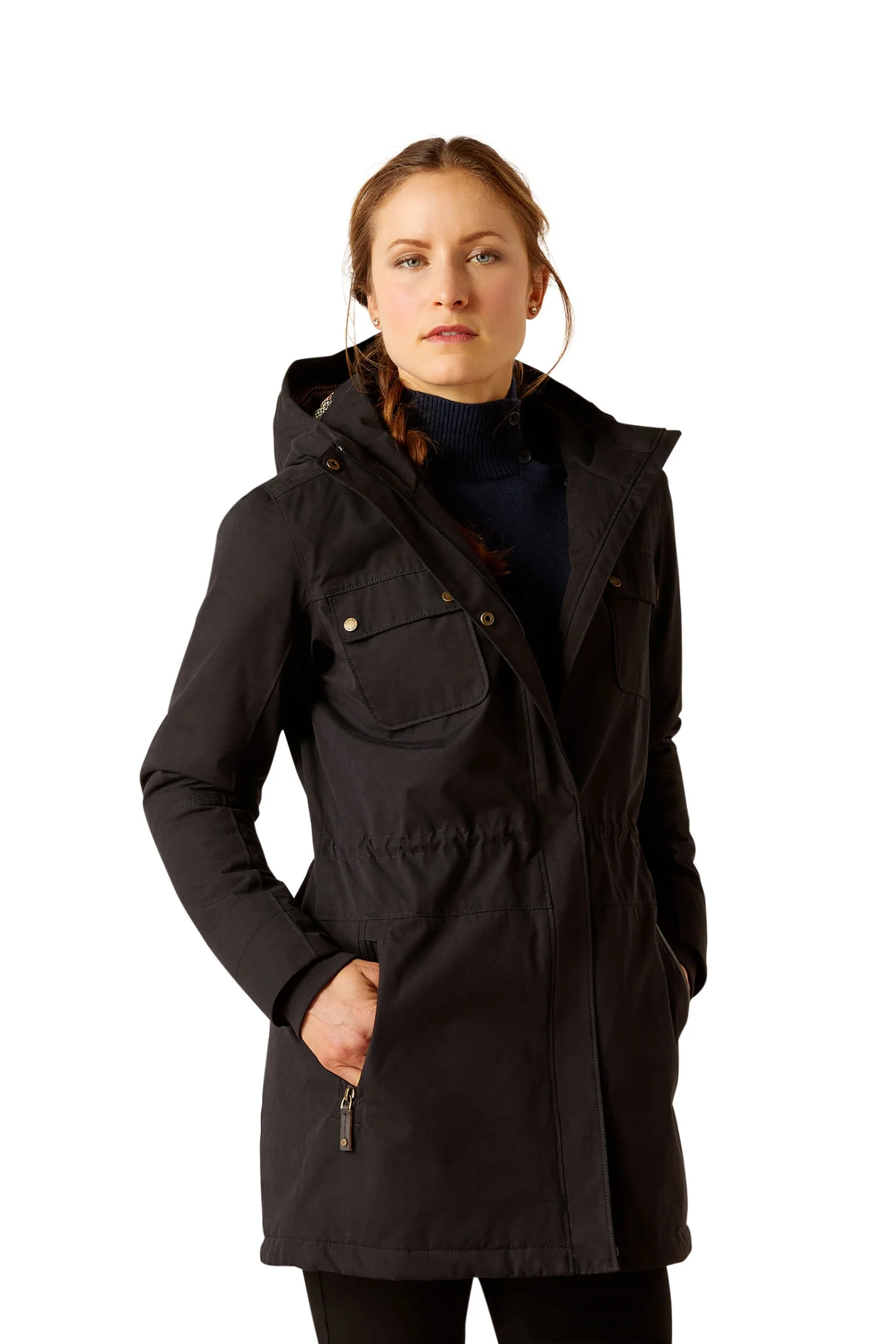 Damska ocieplana parka Argentium Black M
