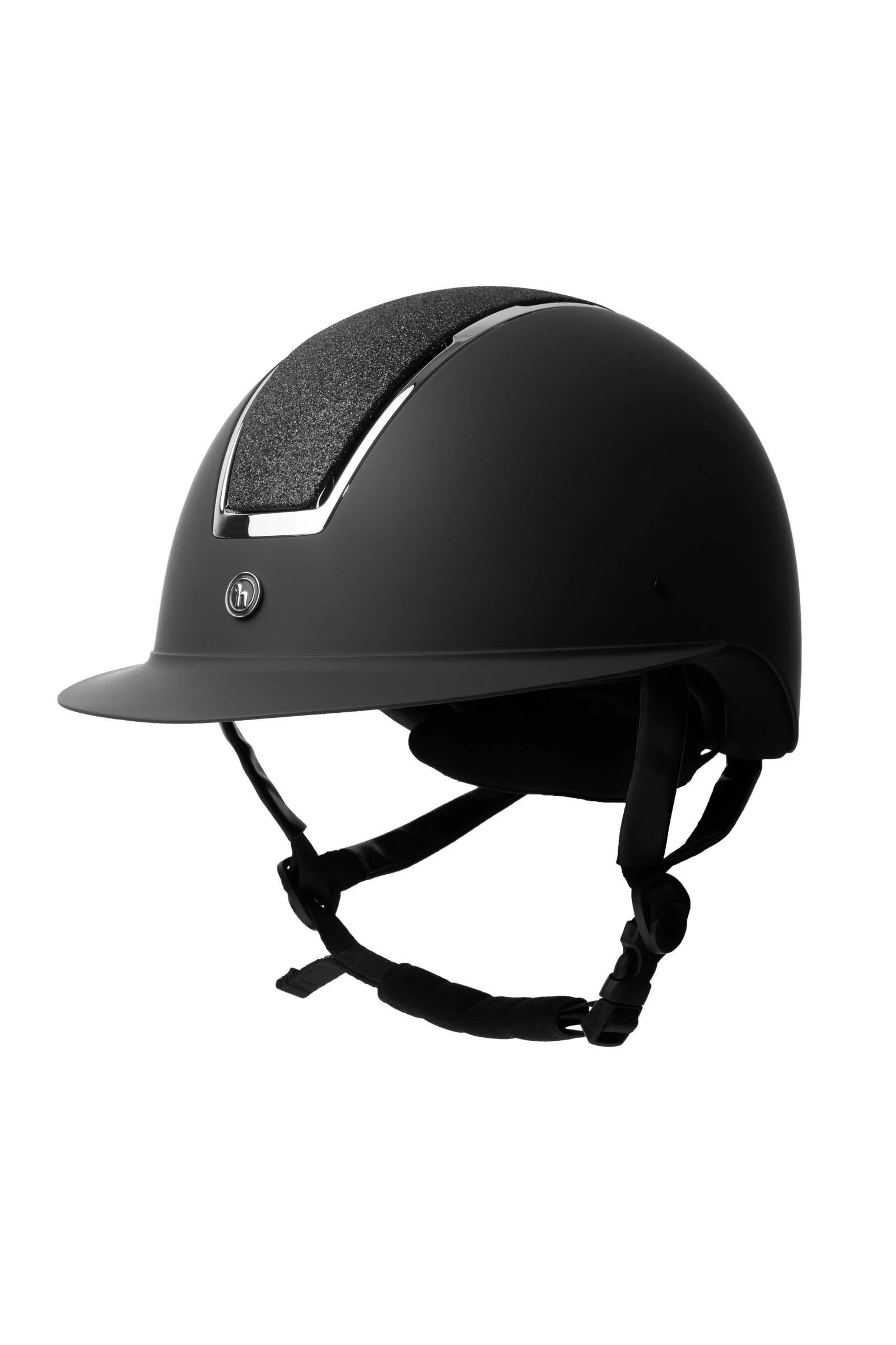 AURORA kask jeździecki Black/Black 52-54