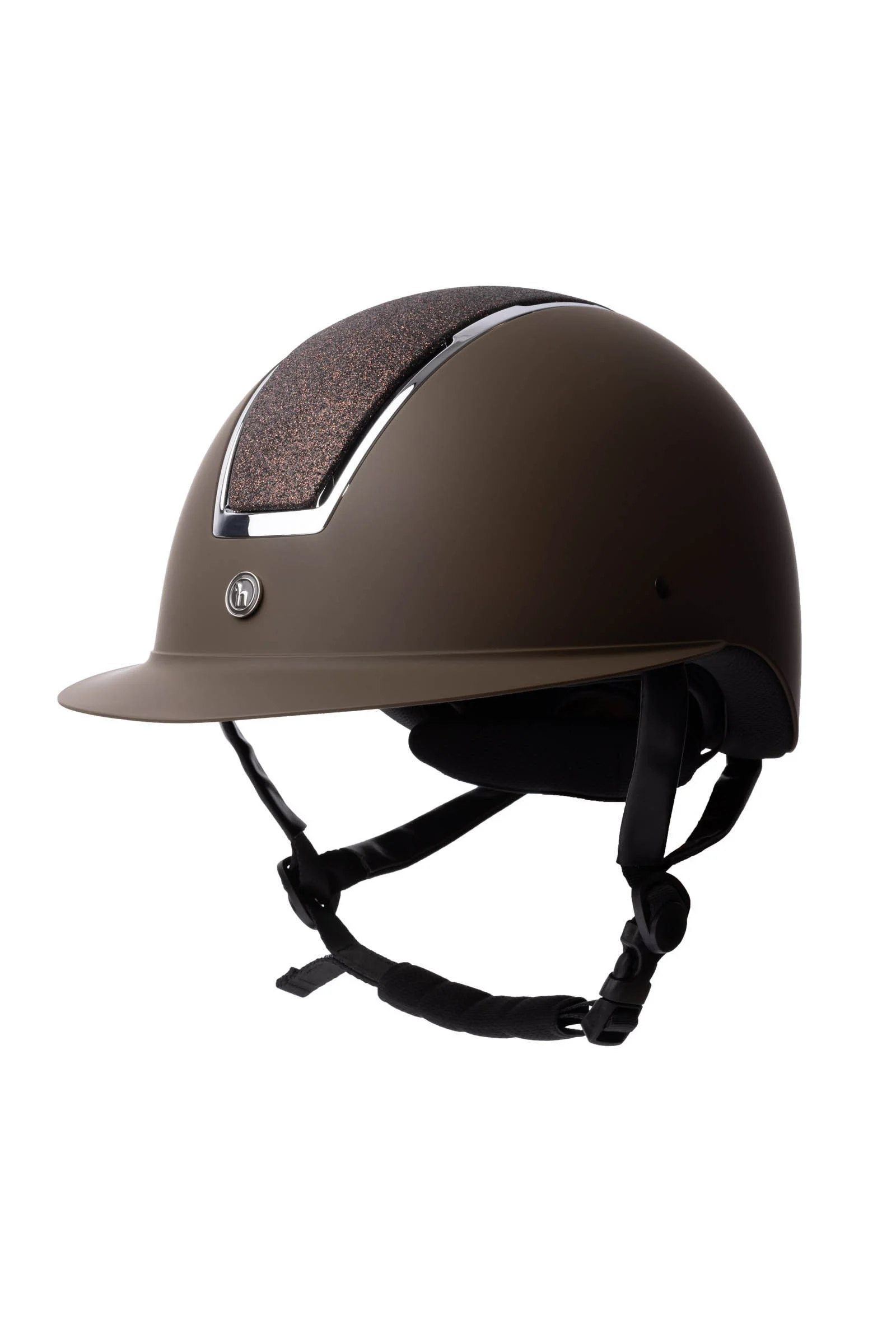 AURORA kask jeździecki Dark Brown/Dark Brown 55-57