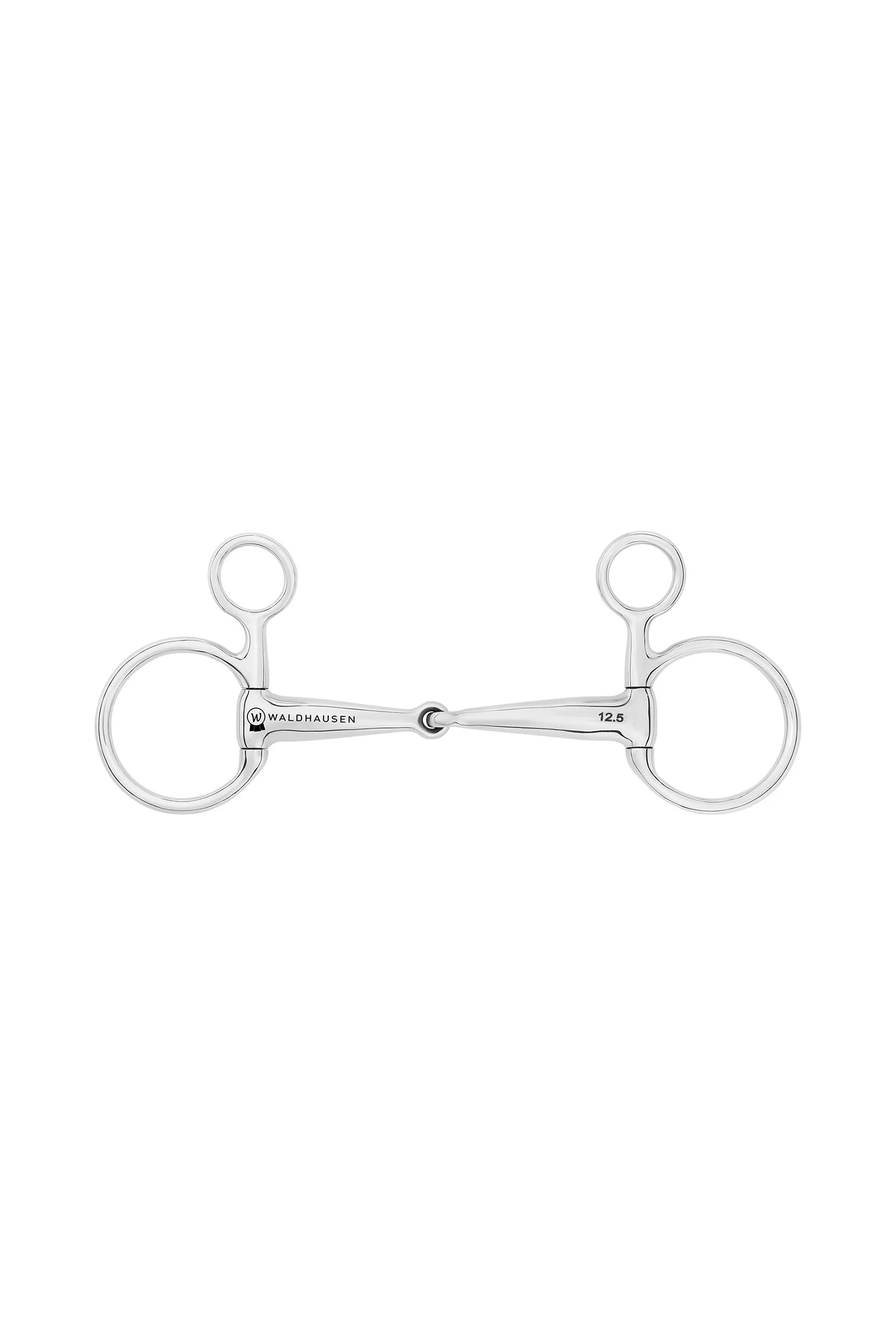 Wędzidło Baucher, pojedynczo łamane, stal nierdzewna, 16 mm No Color 135 mm