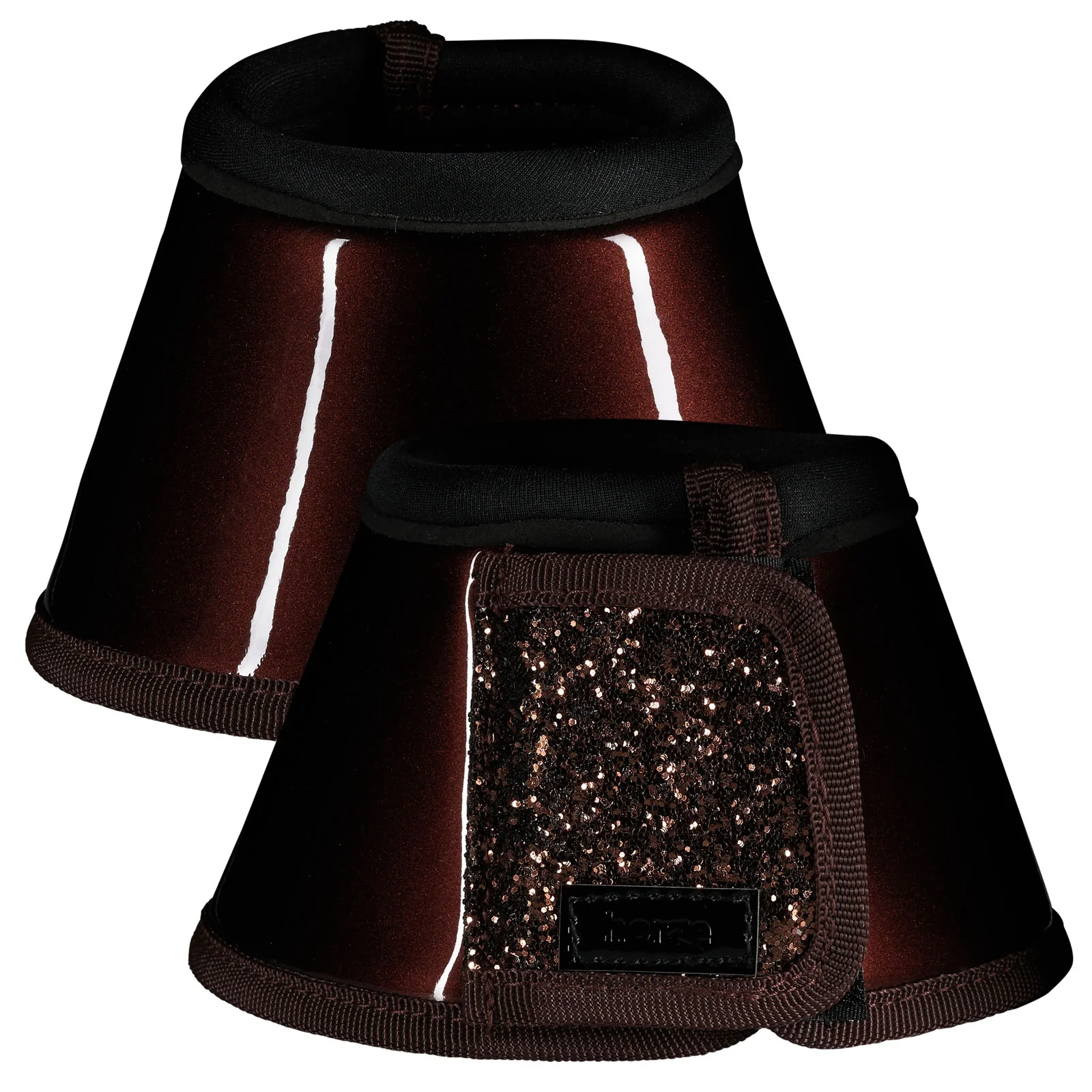 Kaloszki z brokatem Brown XL