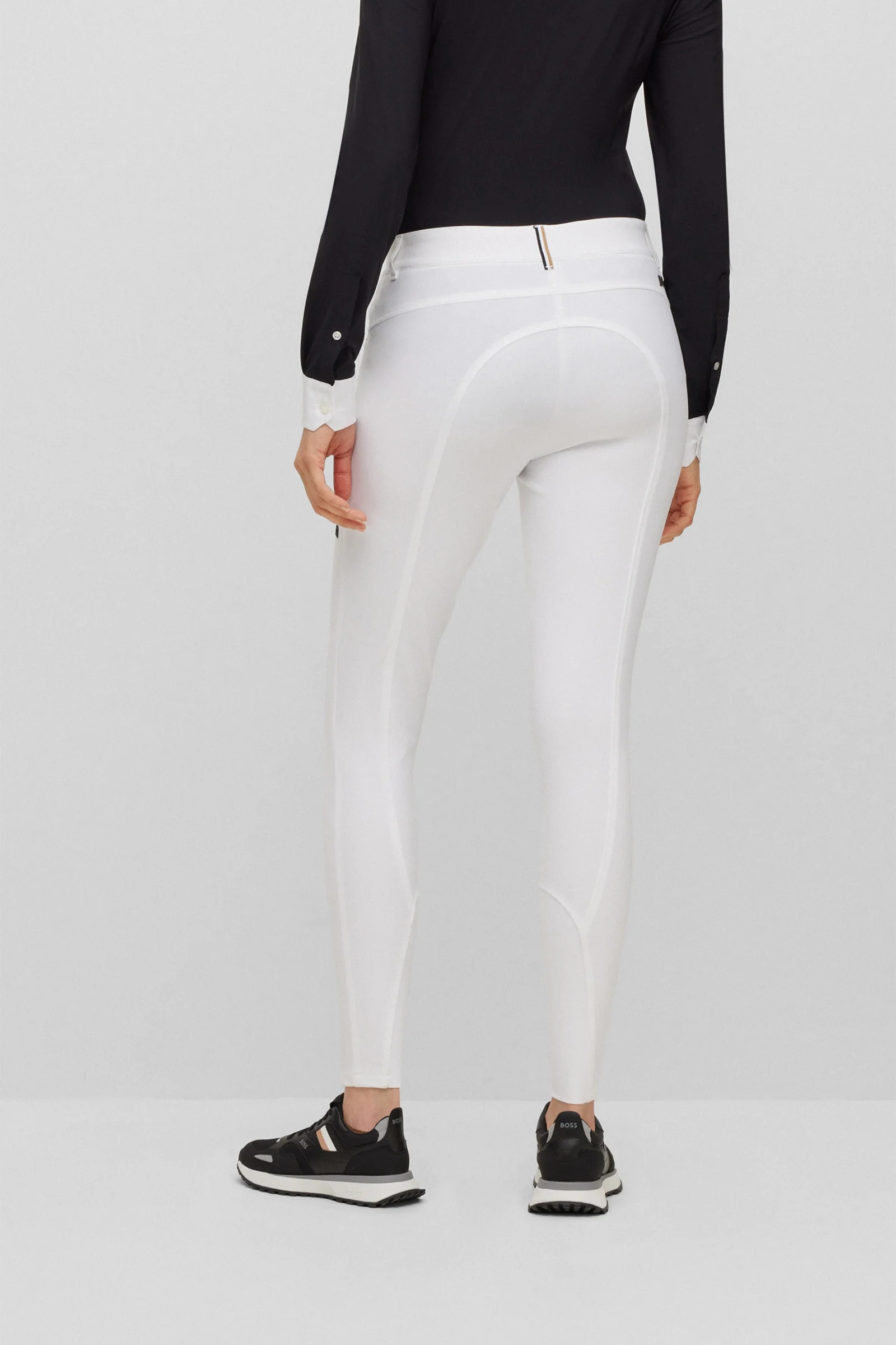 Damskie bryczesy Boss Heather z pełnym uchwytem White M