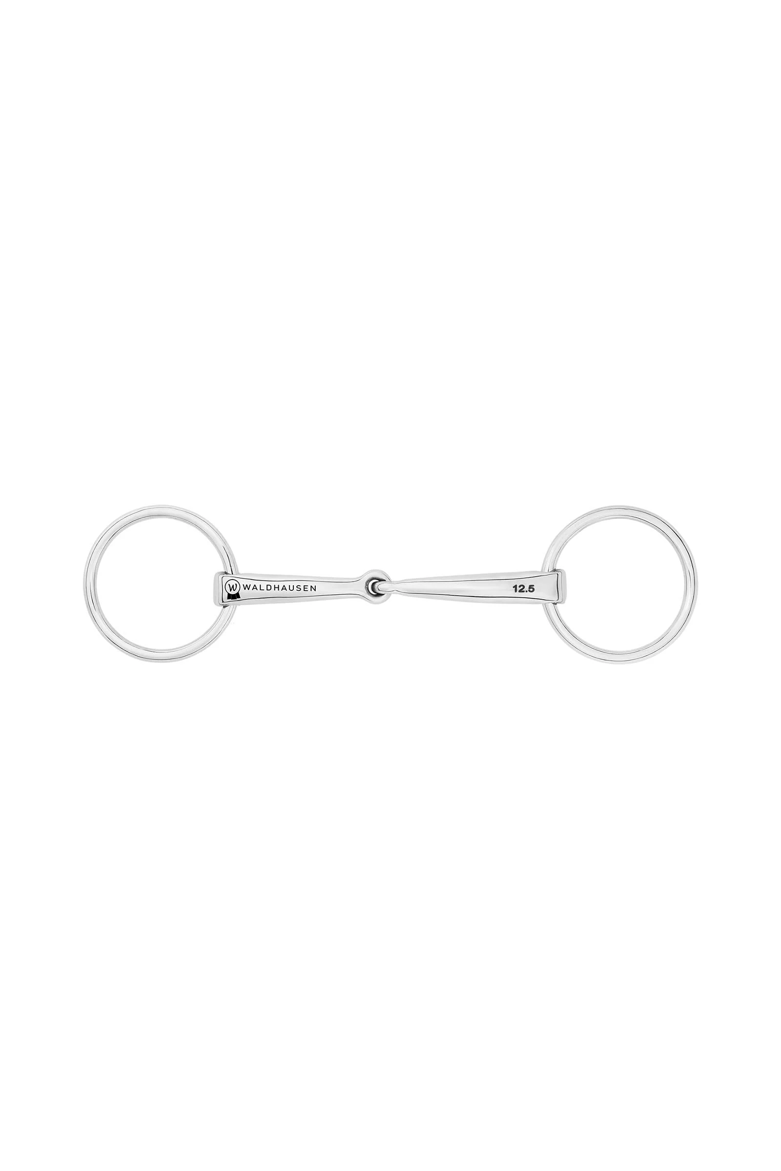 Wędzidło podwójne (bradoon), podwójnie łamane, stal nierdzewna, 14 mm No Color 115 mm