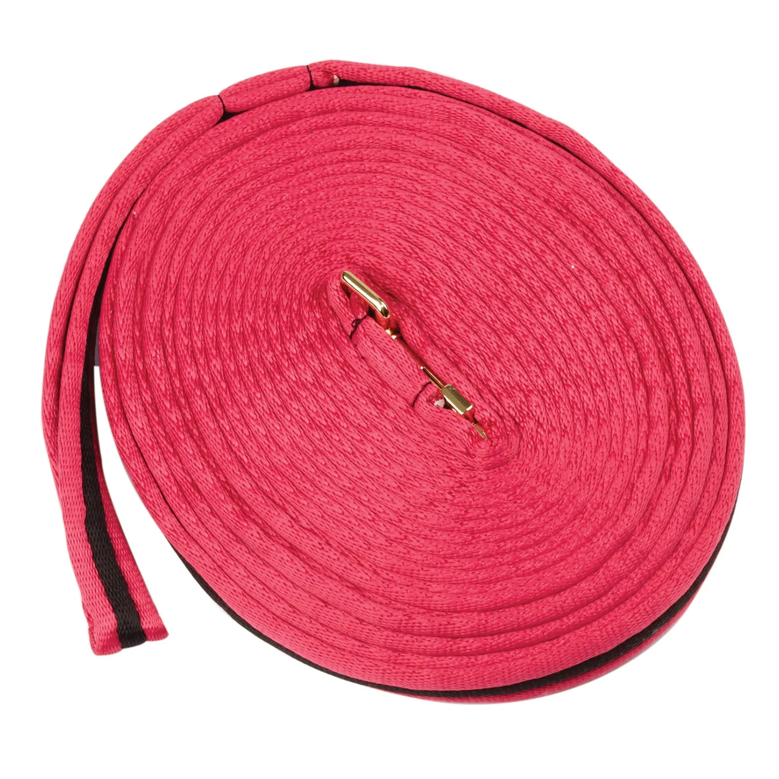 Brights Dwukolorowa wyściełana wodza do lonżowania 8m Hot Pink/Black 8 m