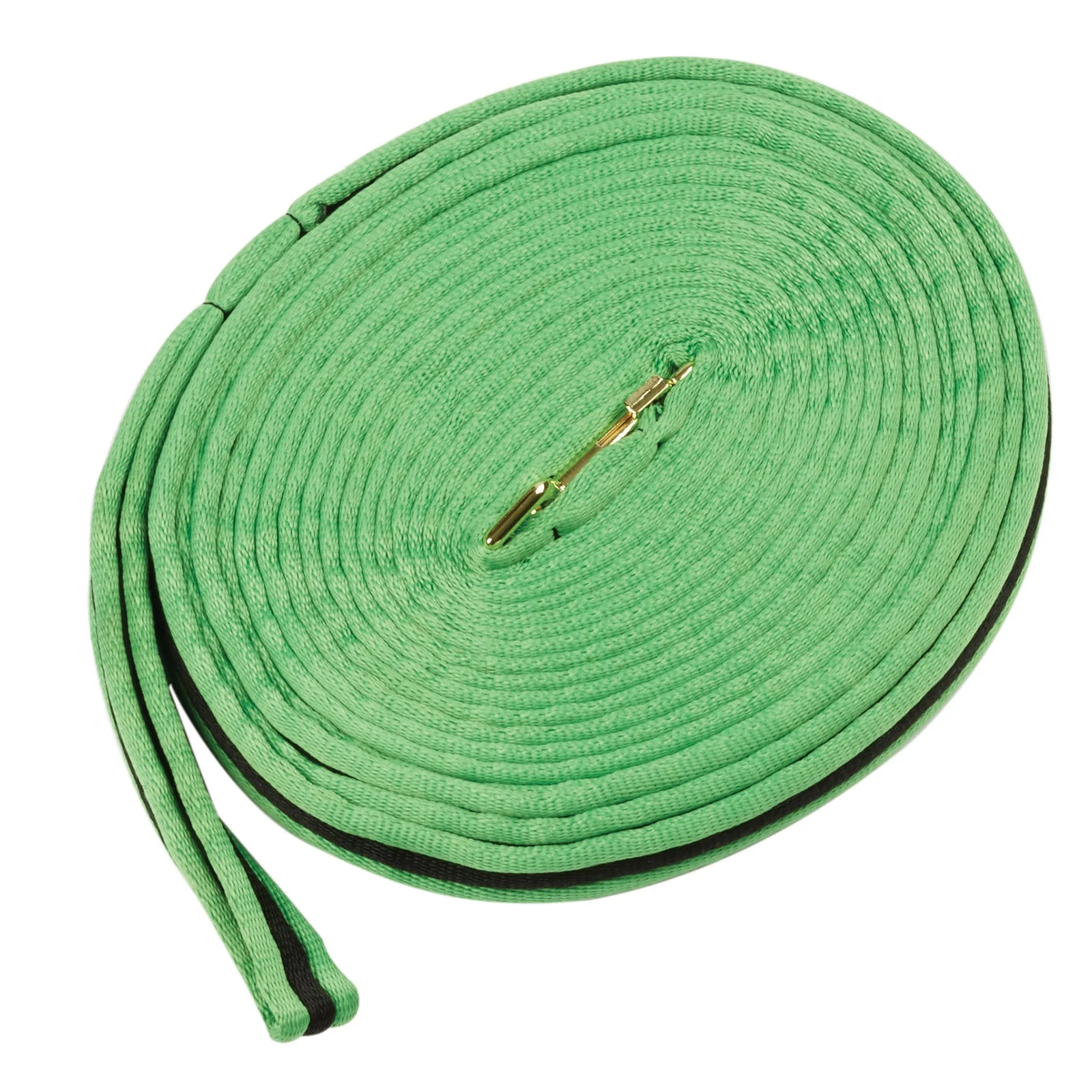 Brights Dwukolorowa wyściełana wodza do lonżowania 8m Lime Green/Black 8 m