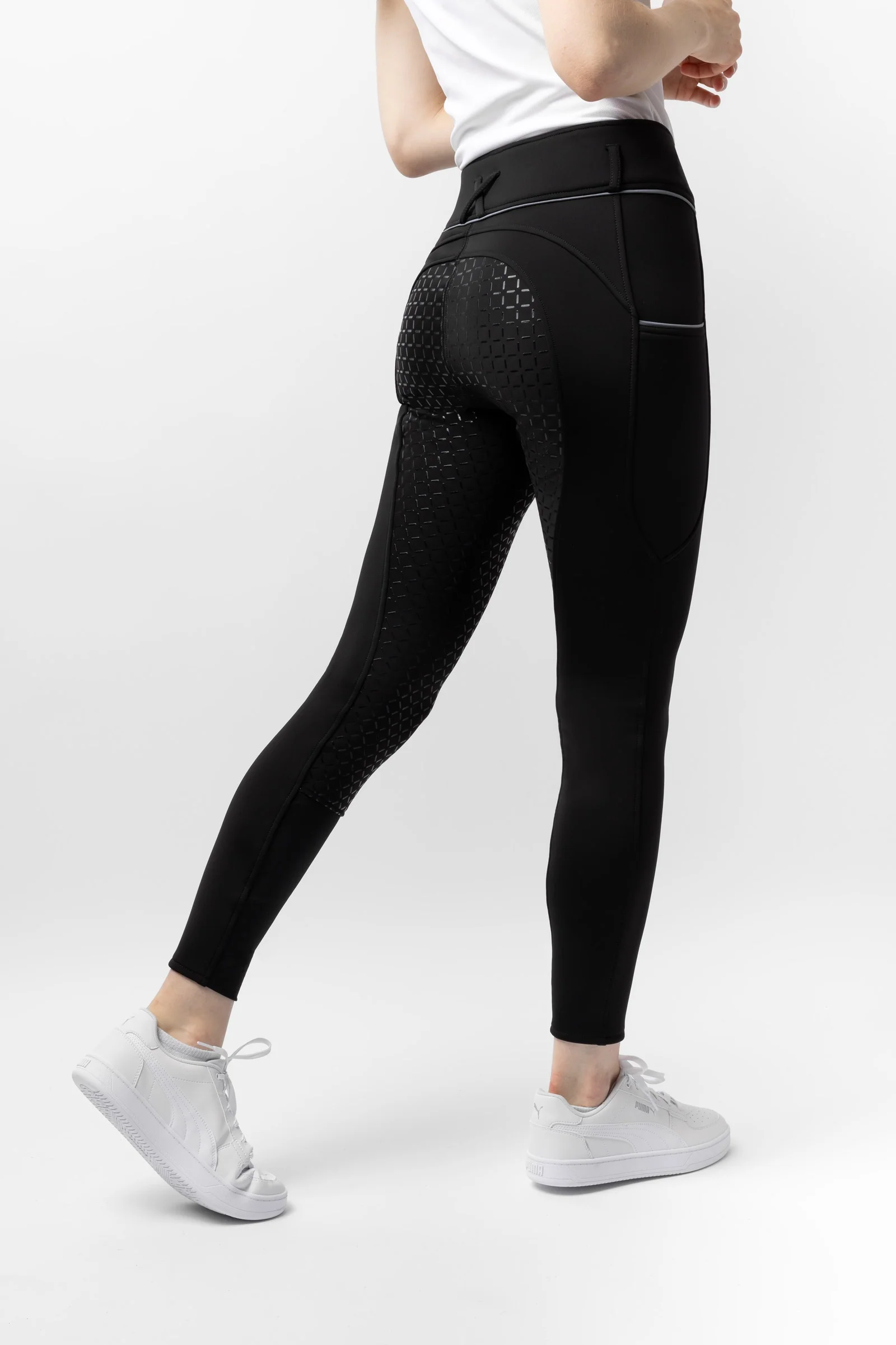 Corinne Thermo bryczesy z pełnym gripem Black 40