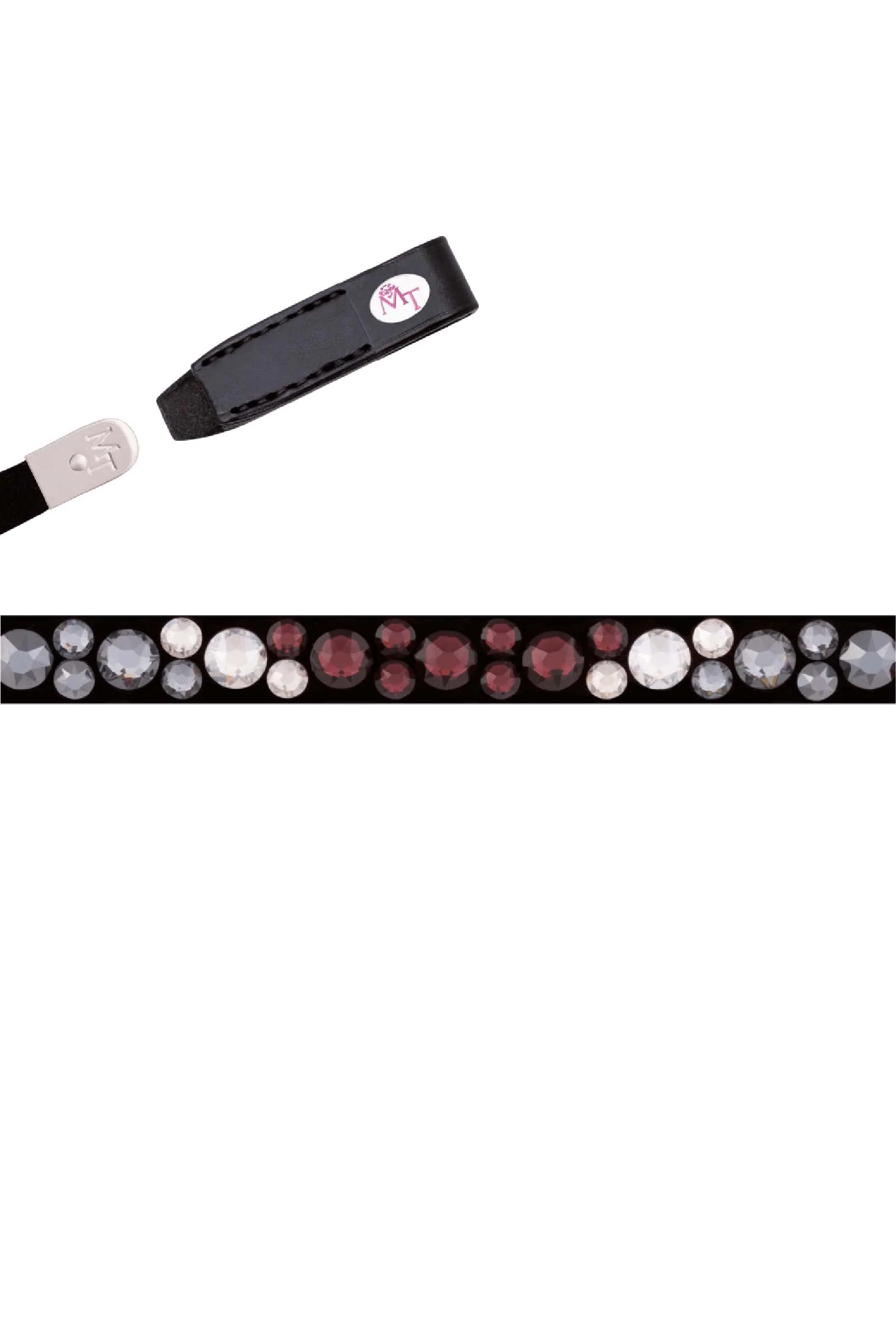 Magic Tack Burgundy Black By Lia & Alfi Bling Classic Naczółek Dark Red/Black F