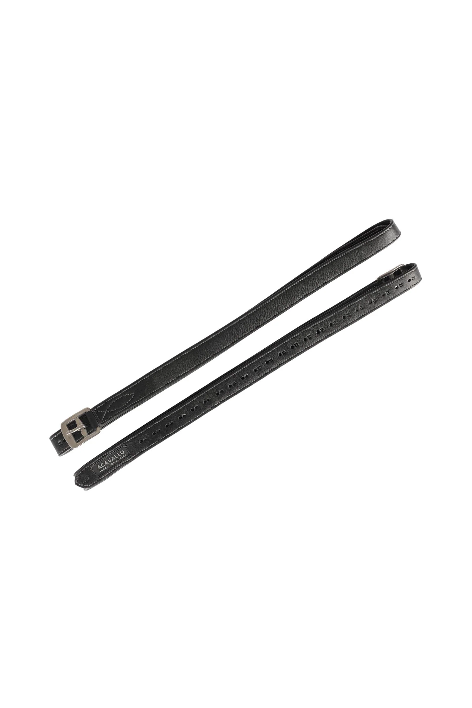 Wzmocnione puśliska z cielęcej skóry Black 145 cm