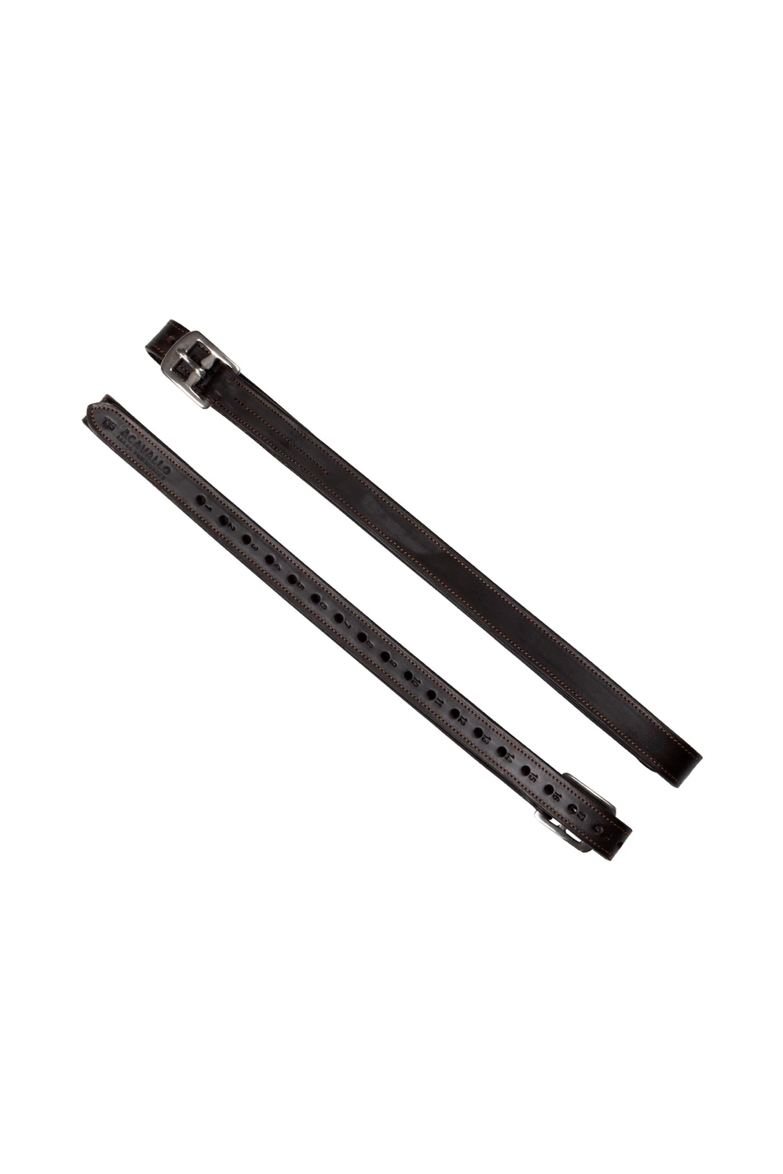 Wzmocnione puśliska z cielęcej skóry Dark Brown 135 cm
