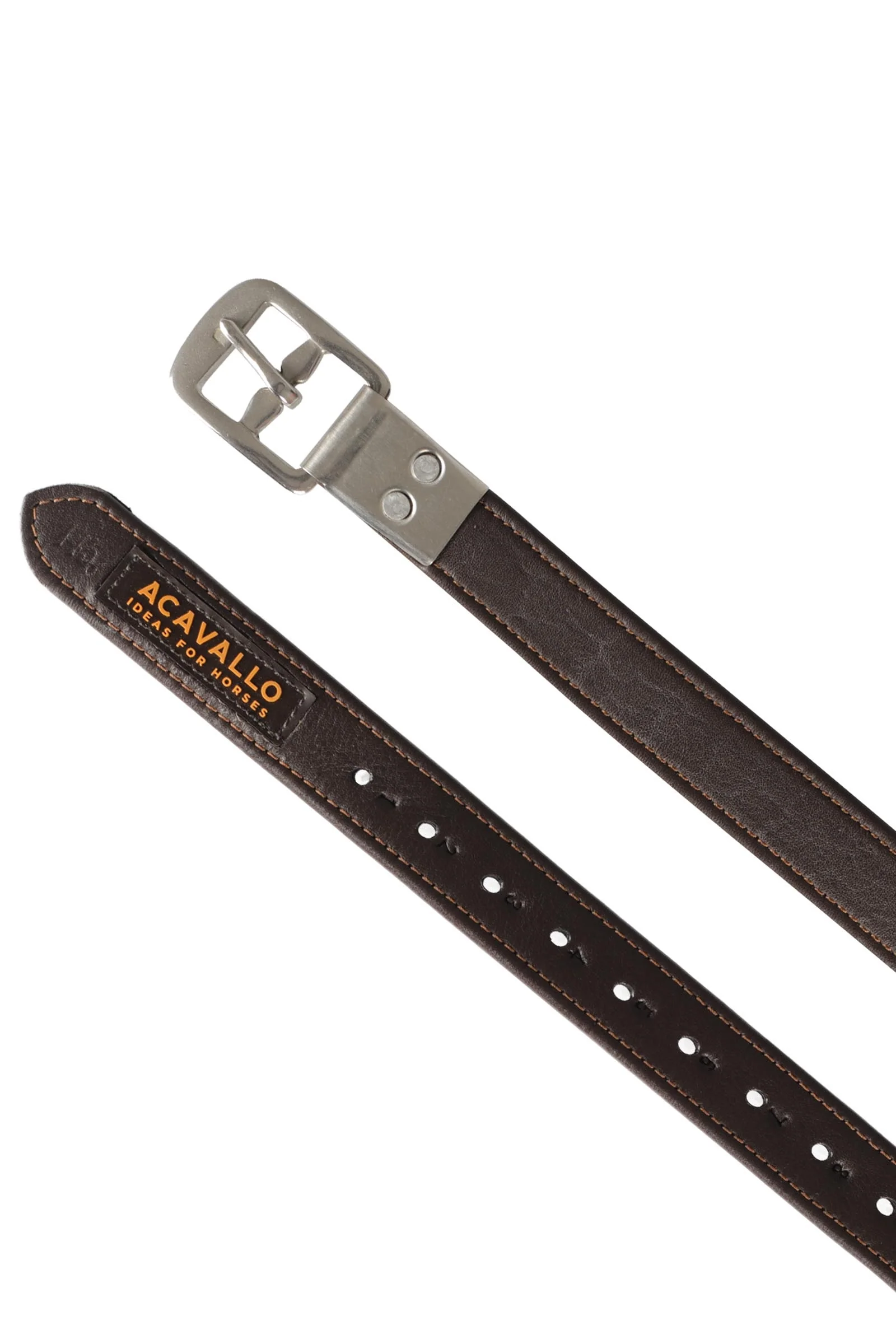 Puśliska z cielęcej skóry z ukrytą sprzączką Dark Brown 160 cm