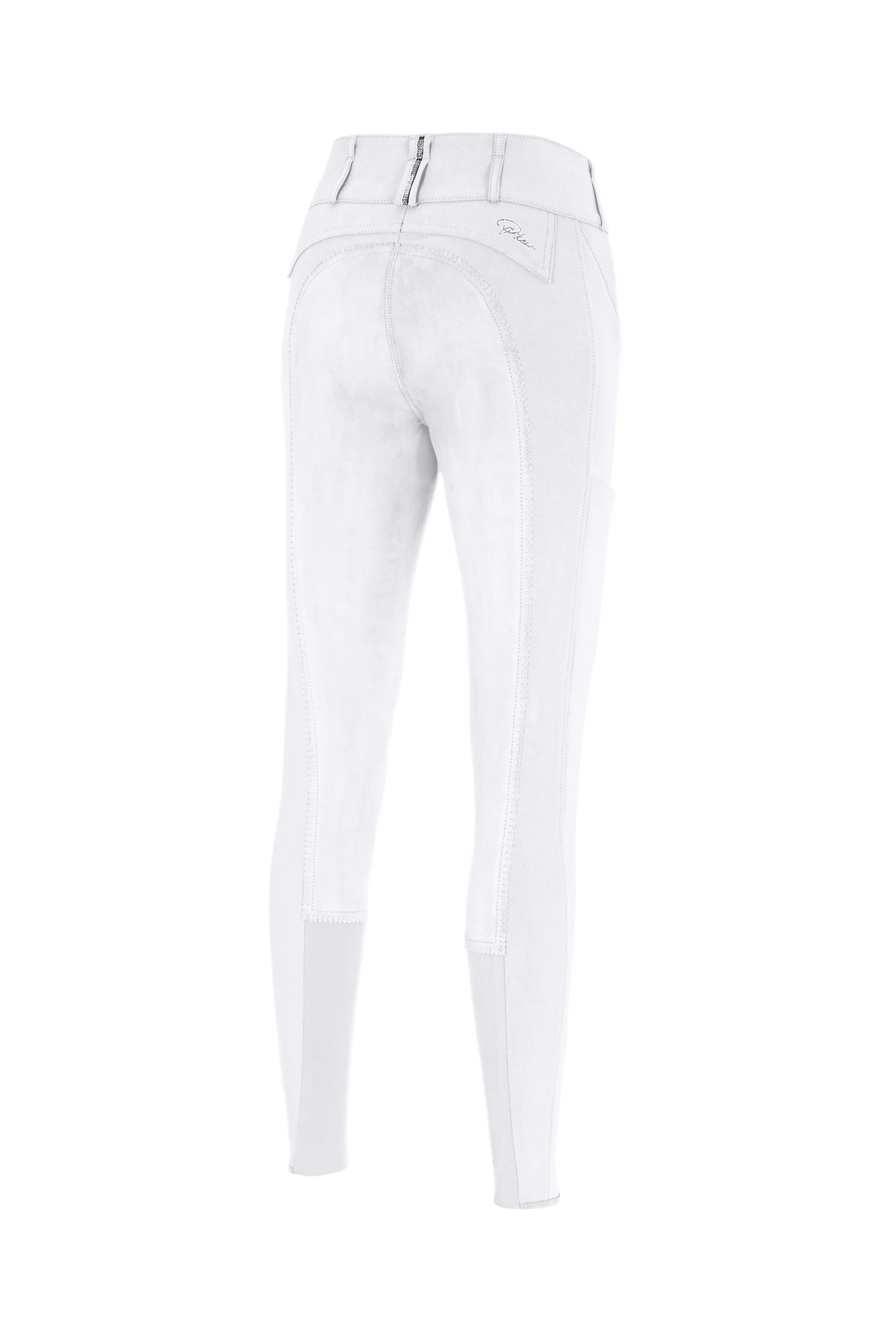 Candela Glamor Mc Crown Damskie bryczesy konkursowe z pełnym lejem White 42