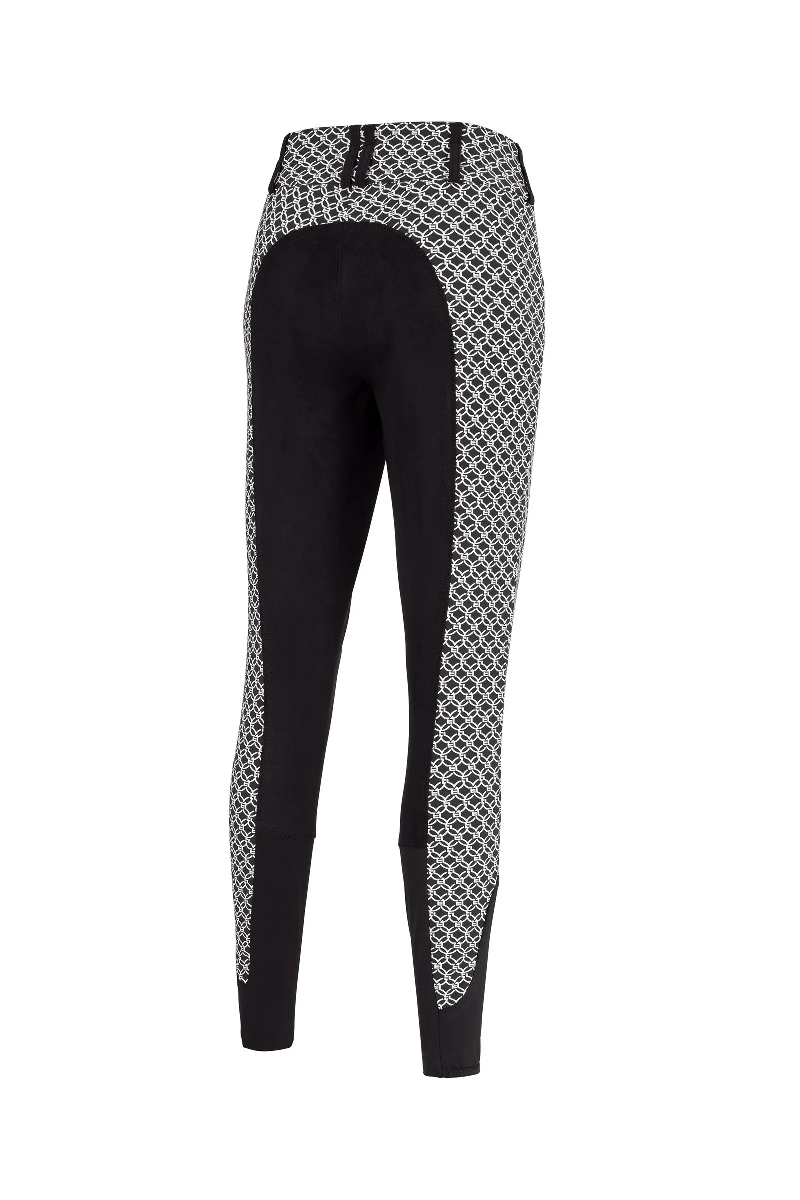 Candela Peint Damskie bryczesy z pełnym lejem Black/White 34