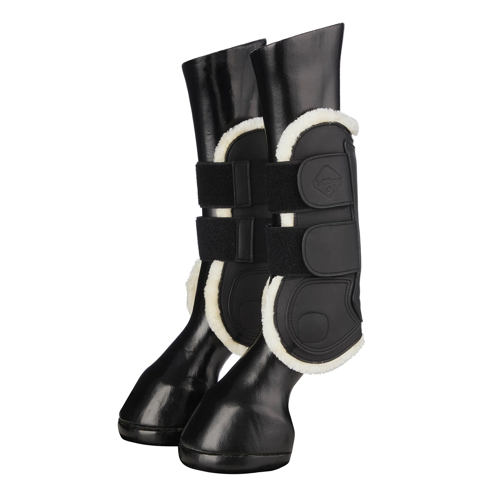 Skórzane ochraniacze Capella Comfort, przody Black F