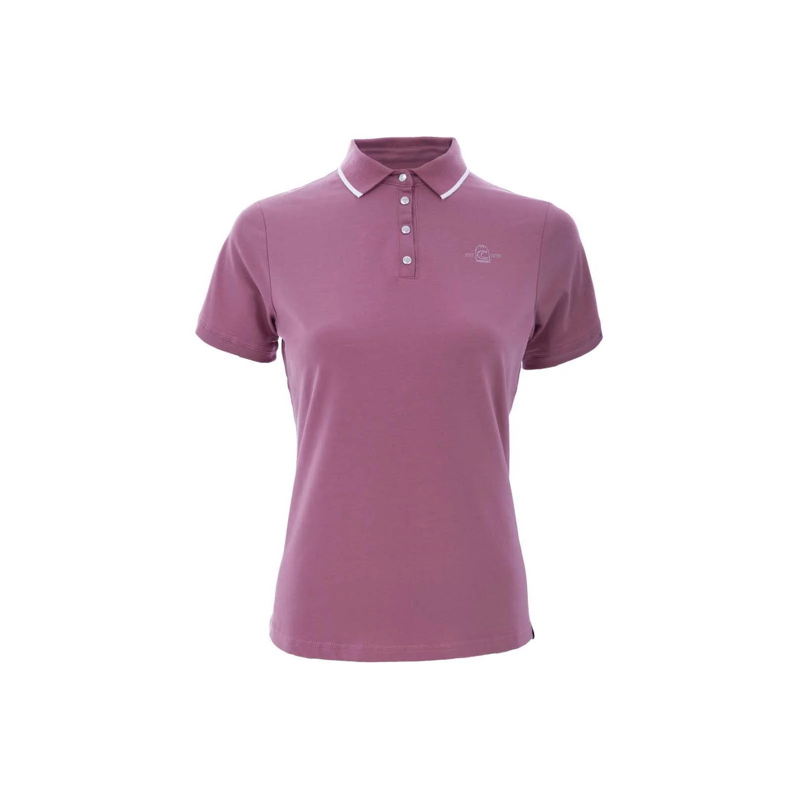 CAVALDAISY Women's Polo Shirt Raspberry Pink 40