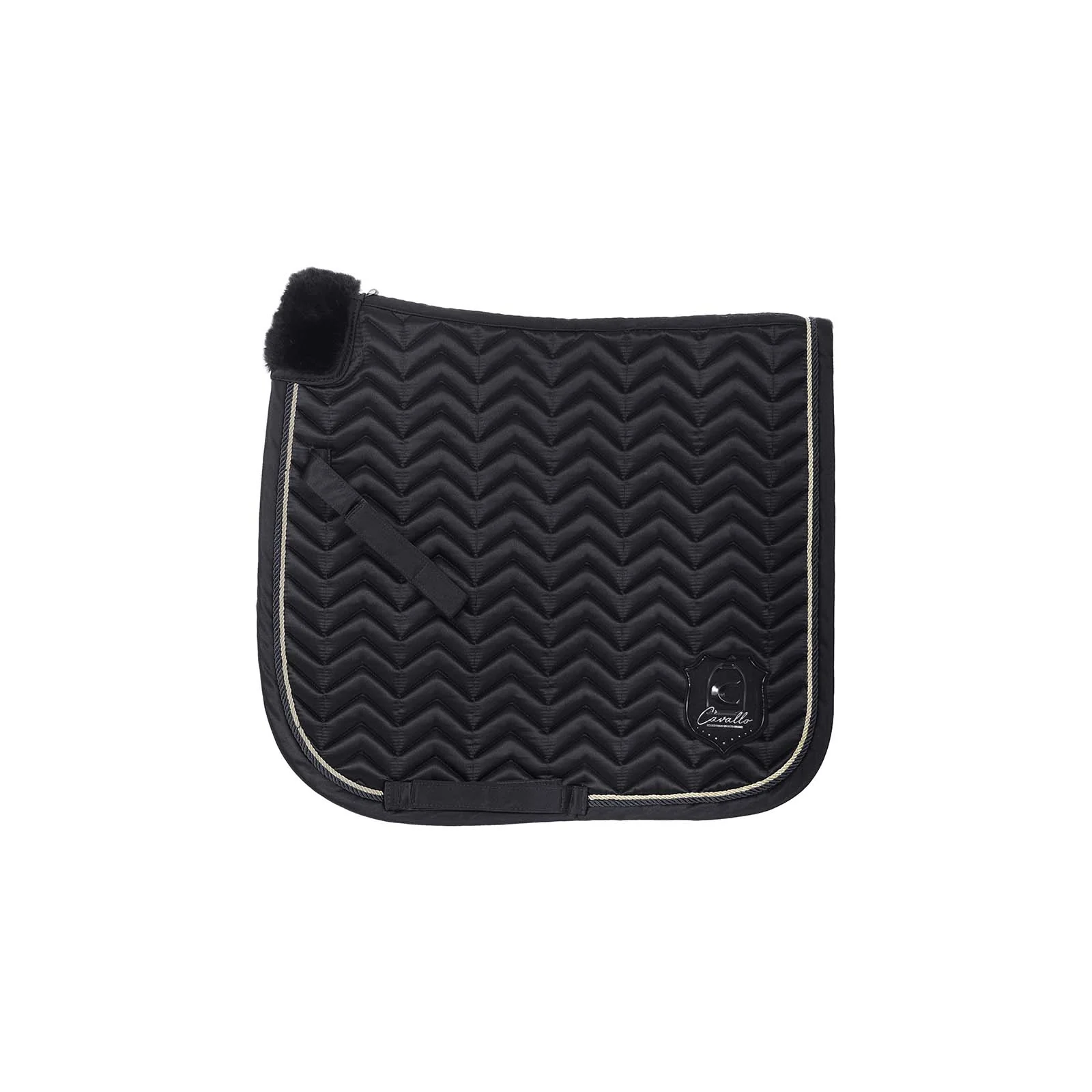 CAVALHERMINE Dressage Saddle Pad Black P