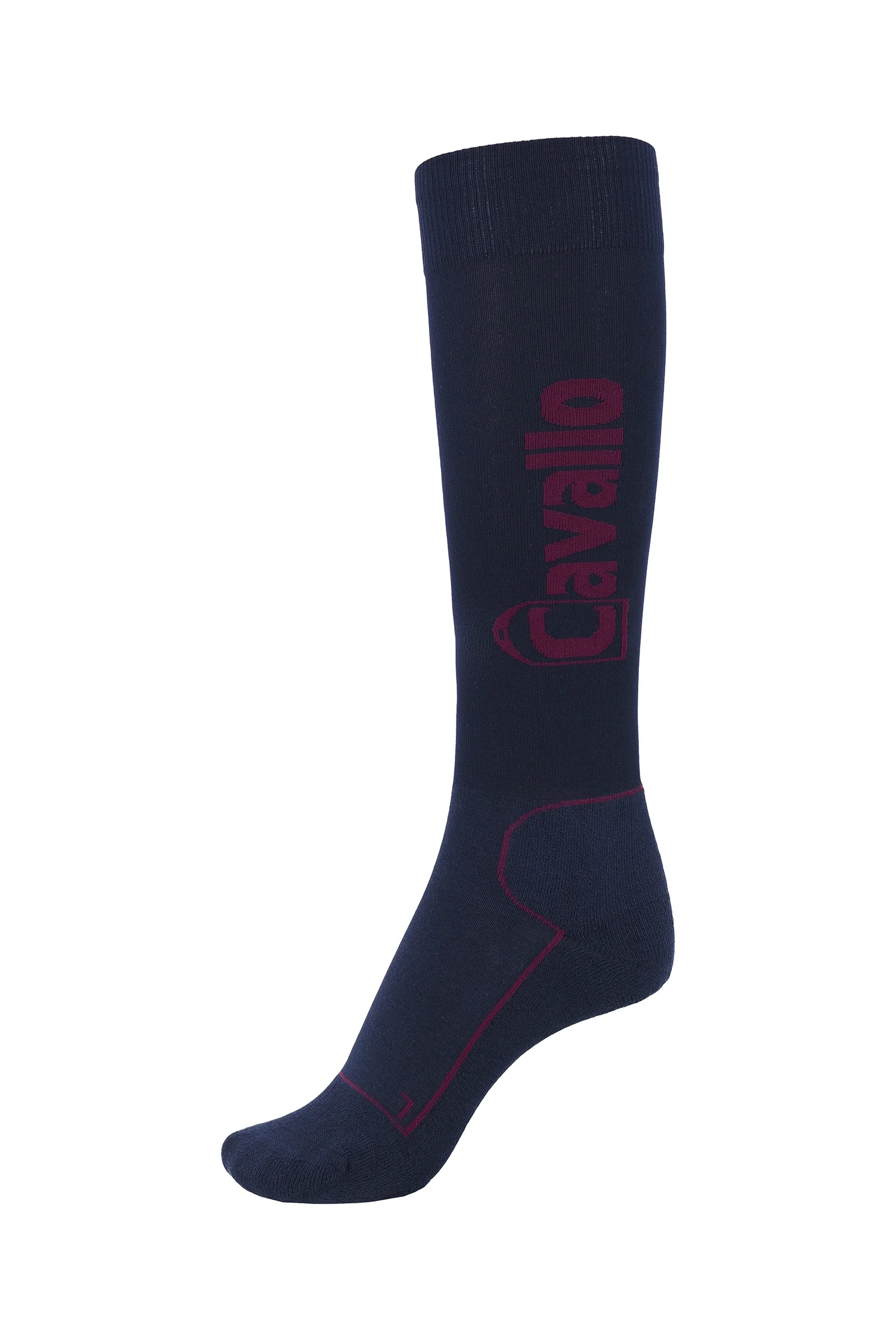 CAVALSIMO Riding Socks Dark Blue/Dark Red 40