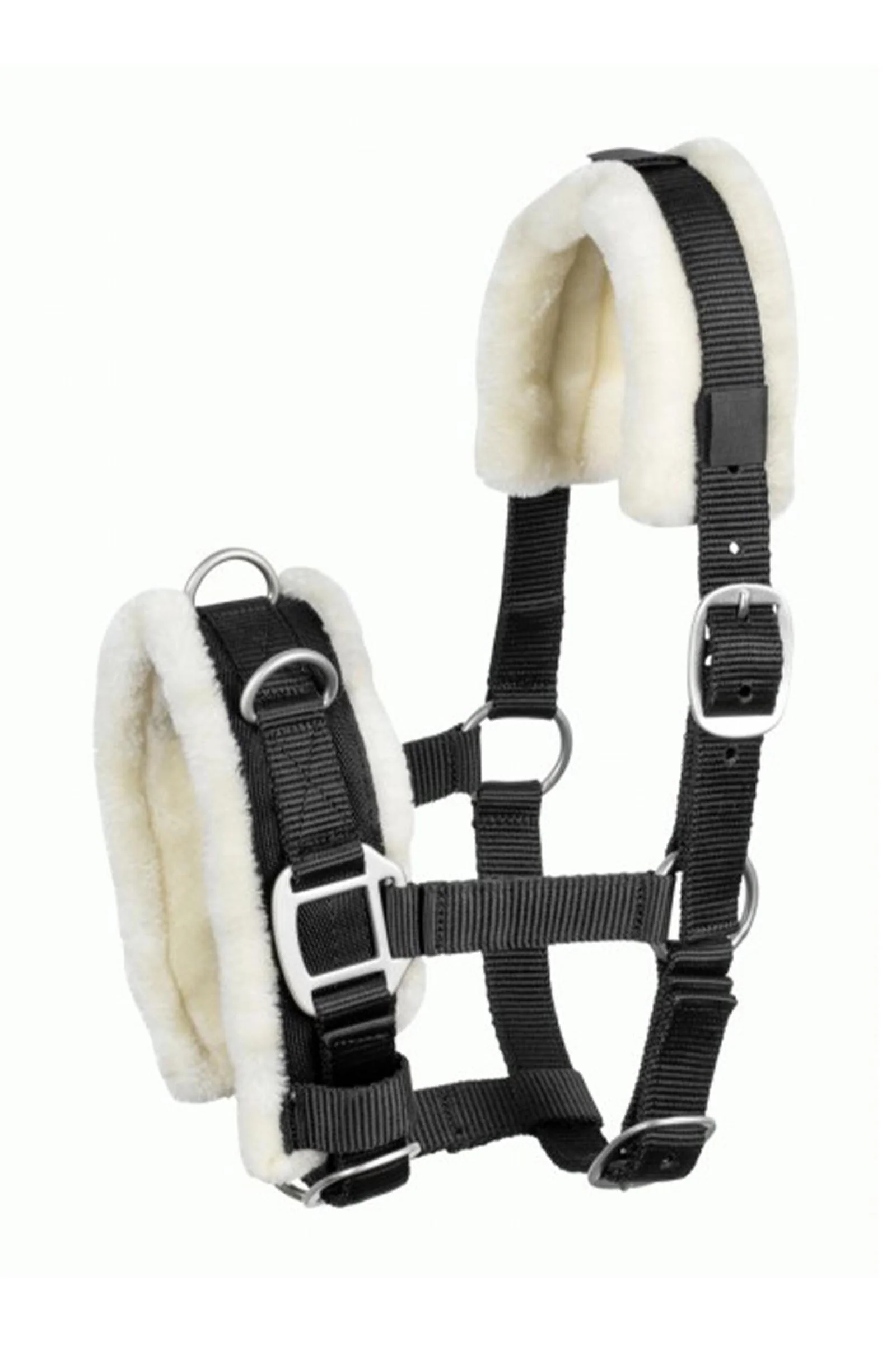 kawecan z futerkiem syntetycznym Black C-F