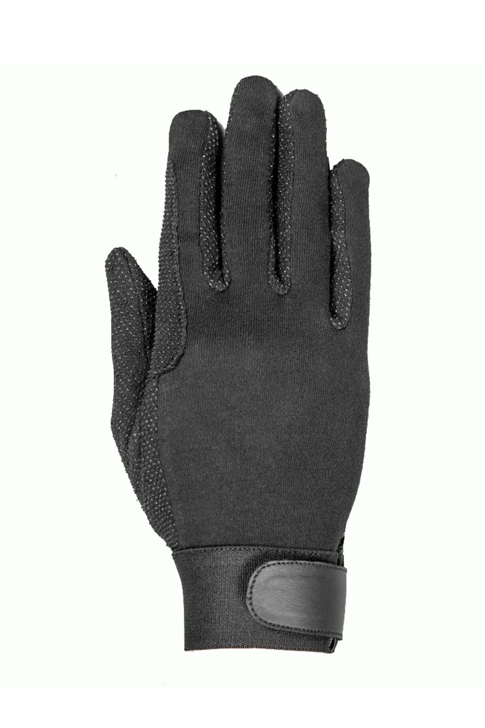 Classic 2.0 bawełniane rękawiczki jeździeckie Black XXL