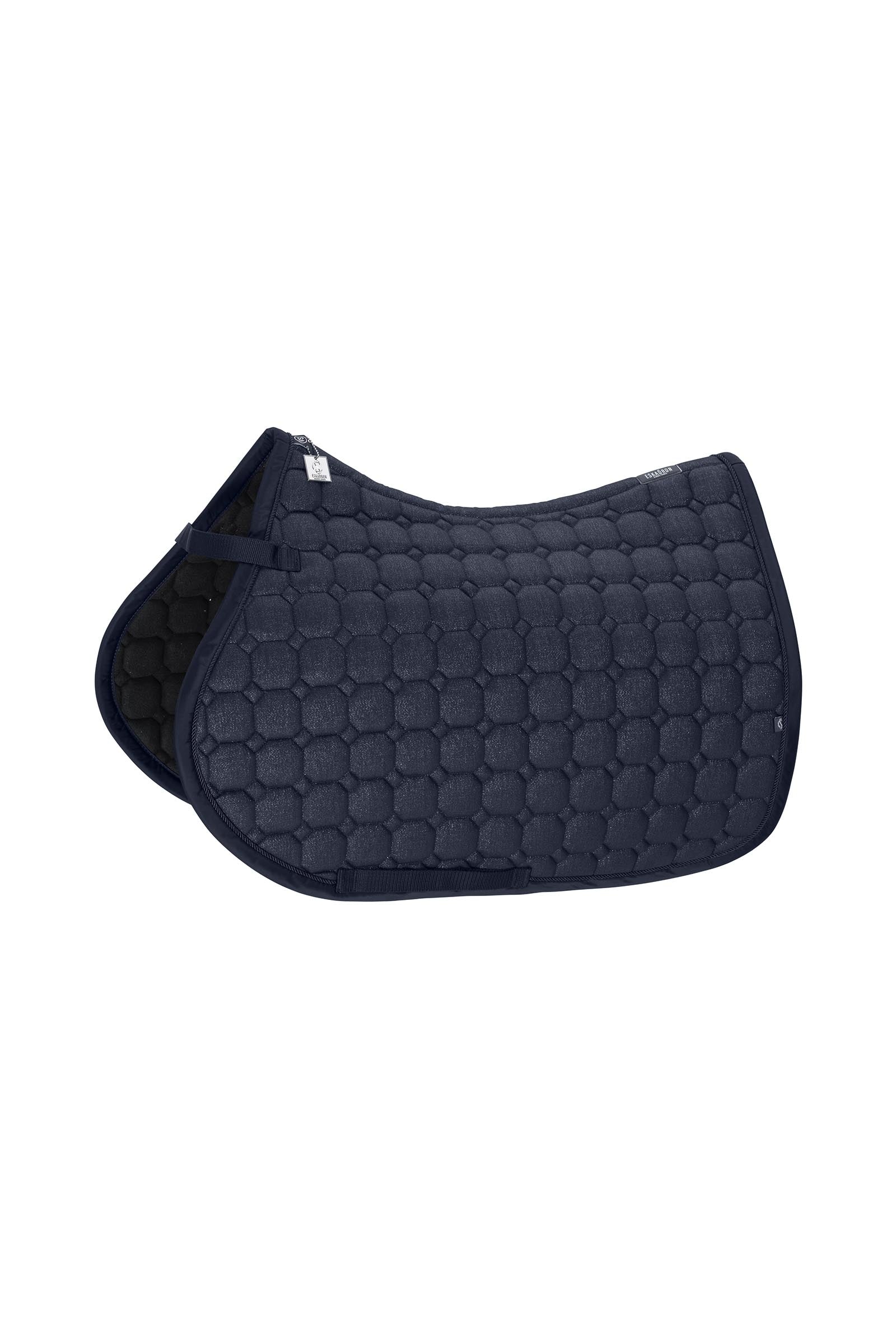 Classic Sport SS26 Bawełniany brokatowy czaprak wszechstronny Navy F
