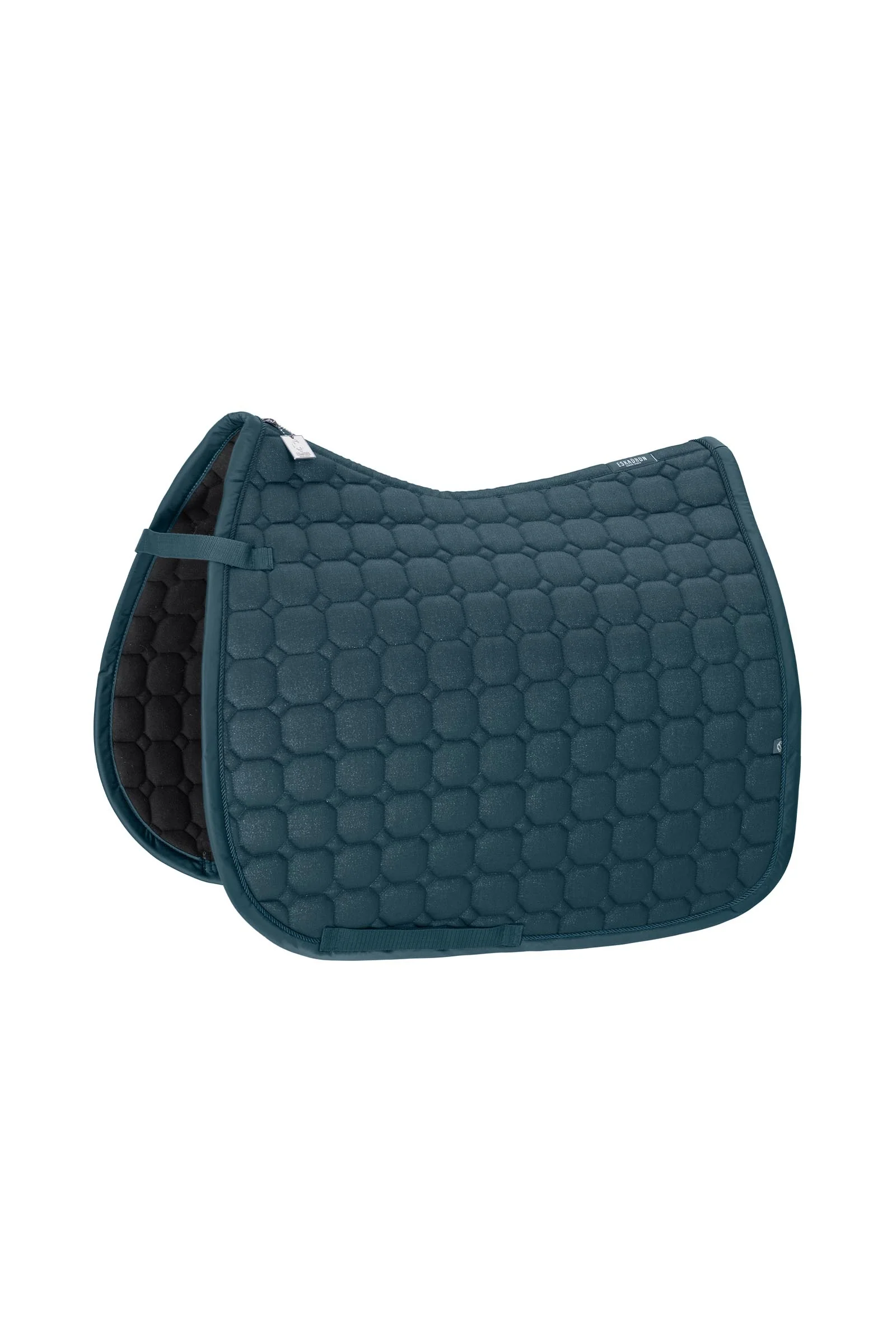 Classic Sport SS26 Bawełniany brokatowy czaprak ujeżdżeniowy Ocean F