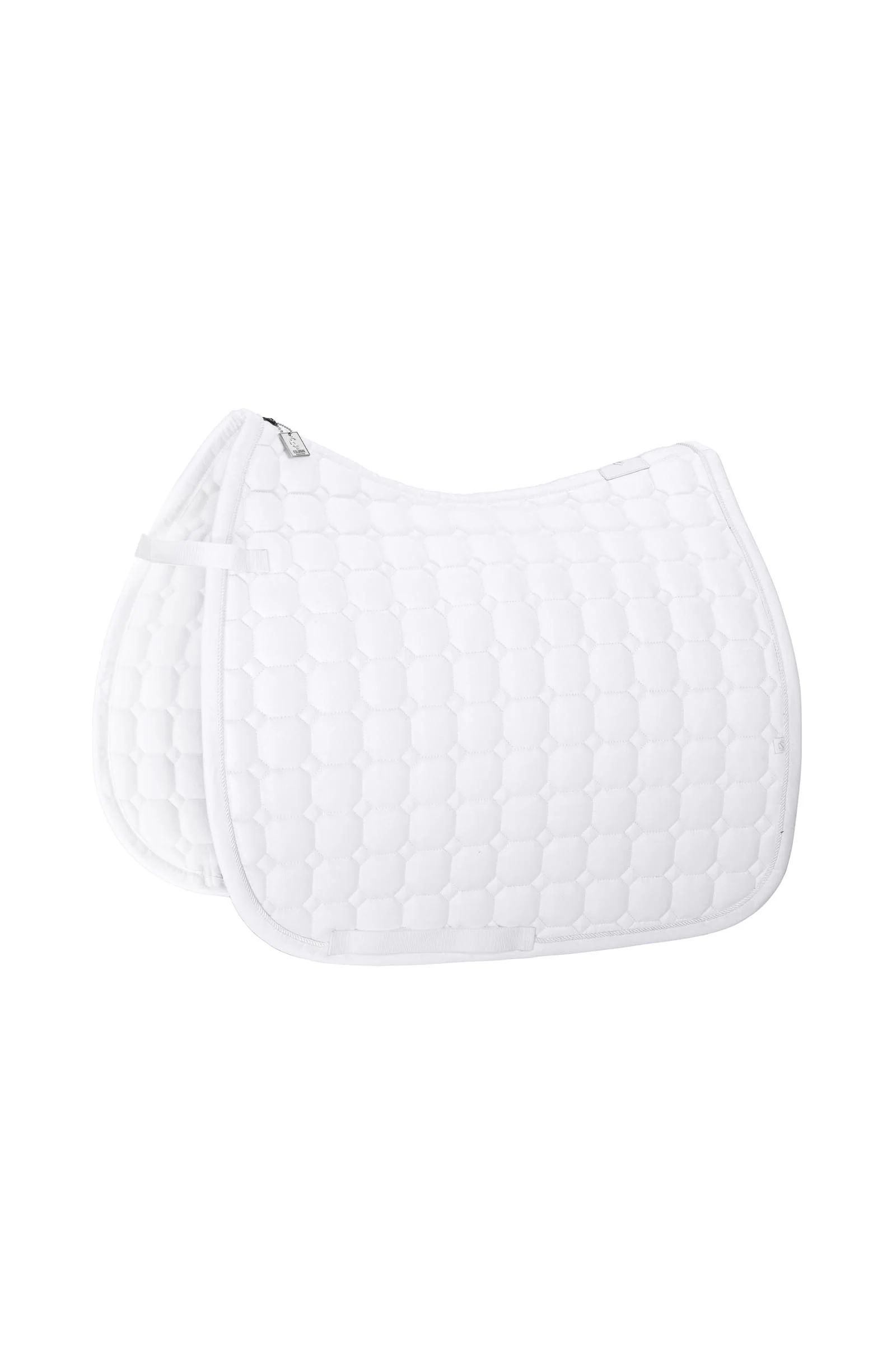 Classic Sport SS26 Bawełniany brokatowy czaprak ujeżdżeniowy White P