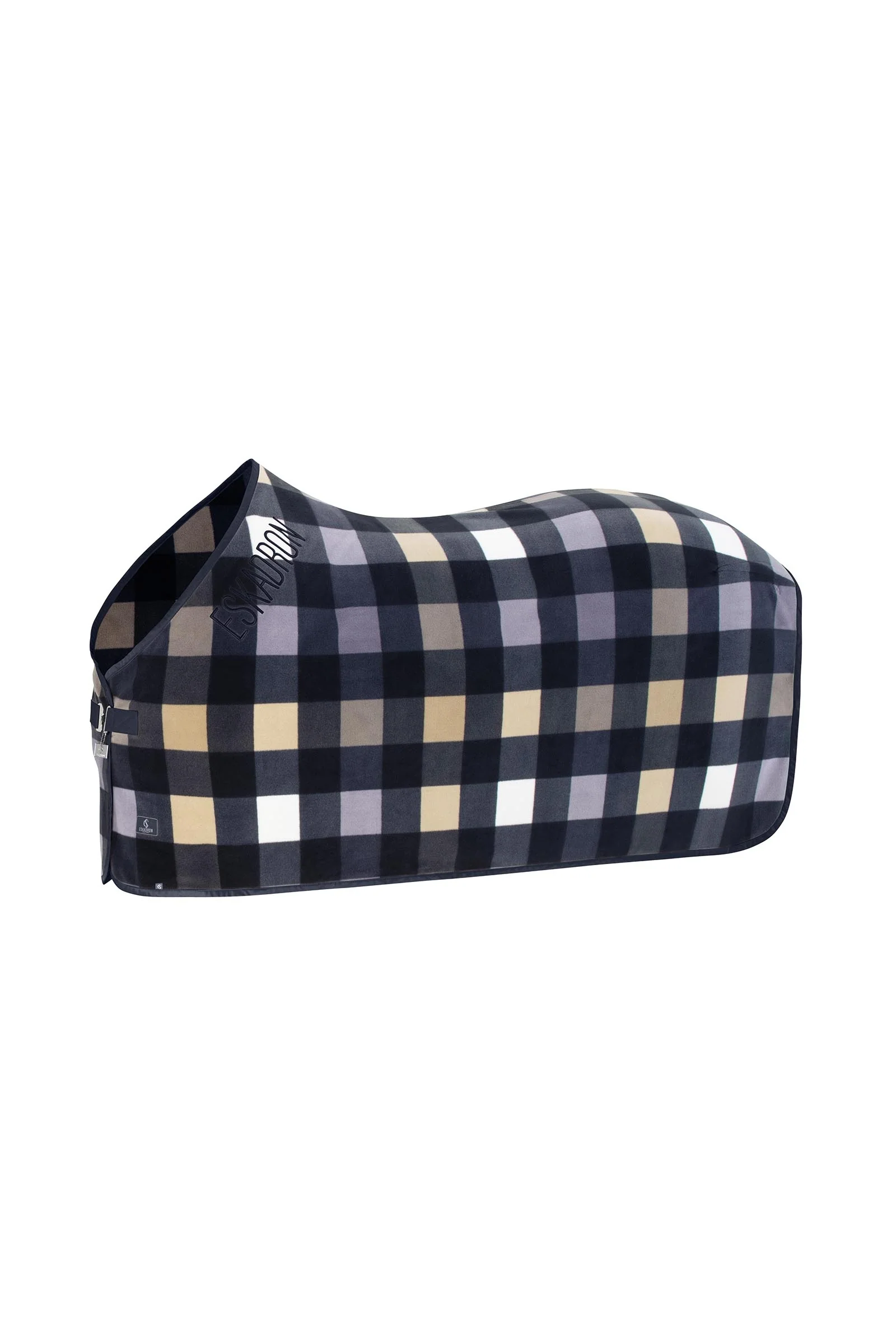 Classic Sport SS26 Fleece Check derka polarowa Navy/Sierra/Orchid L
