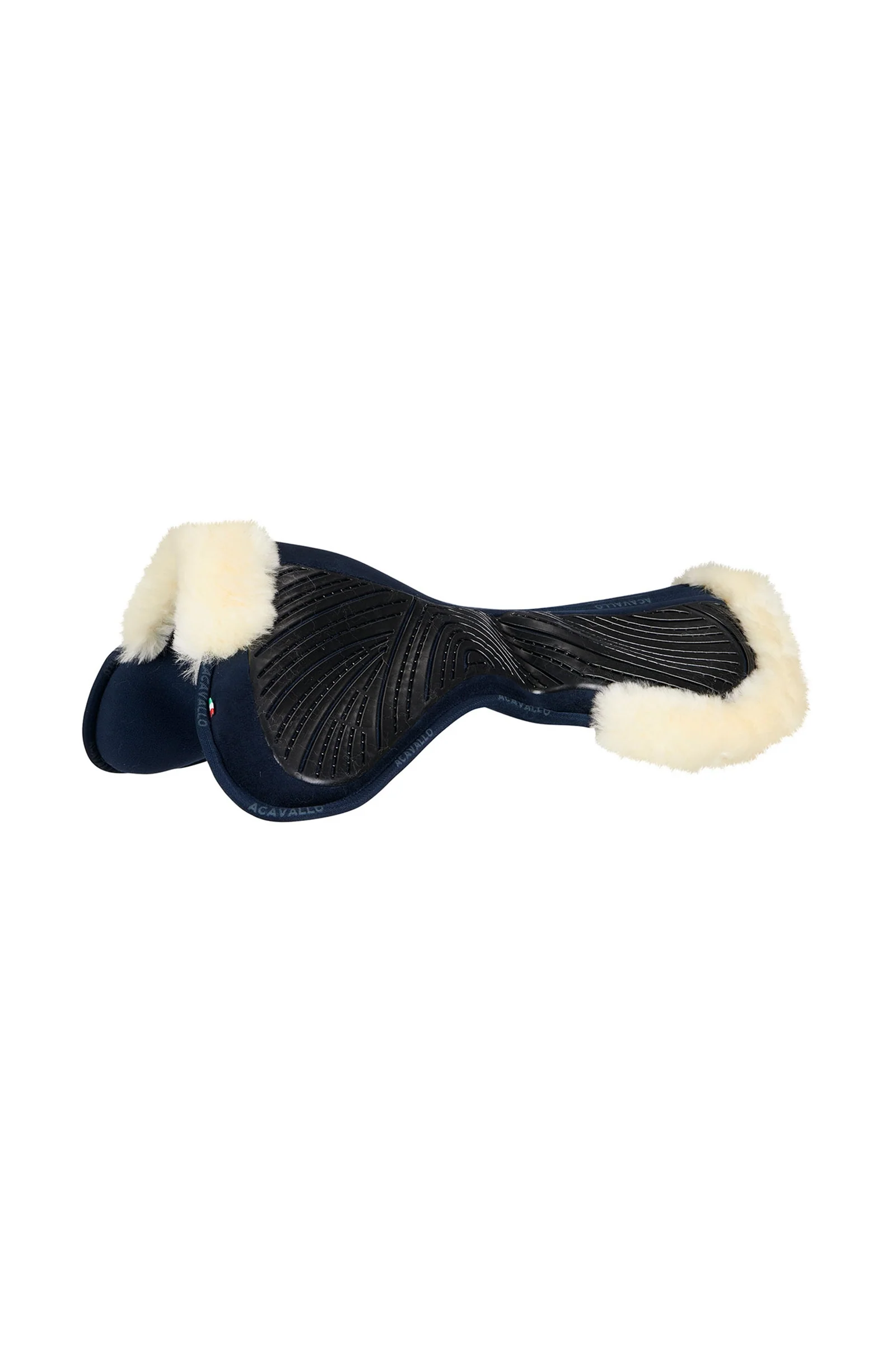 Close Contact Gel & Memory Foam Półpad z owczą skórą Blue/ Natural Rozmiar uniwersalny