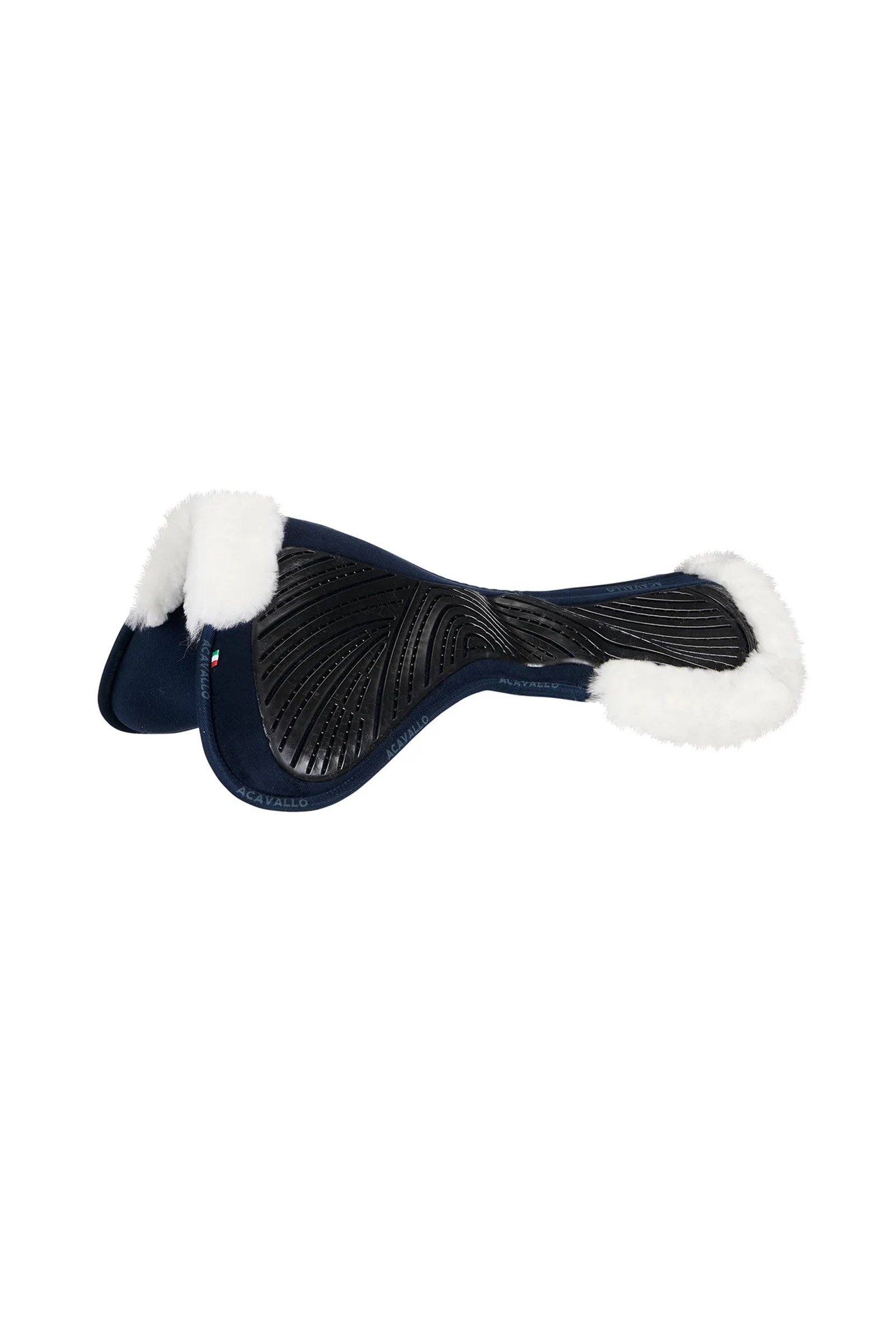 Close Contact Gel & Memory Foam Półpad z owczą skórą Blue/White Rozmiar uniwersalny