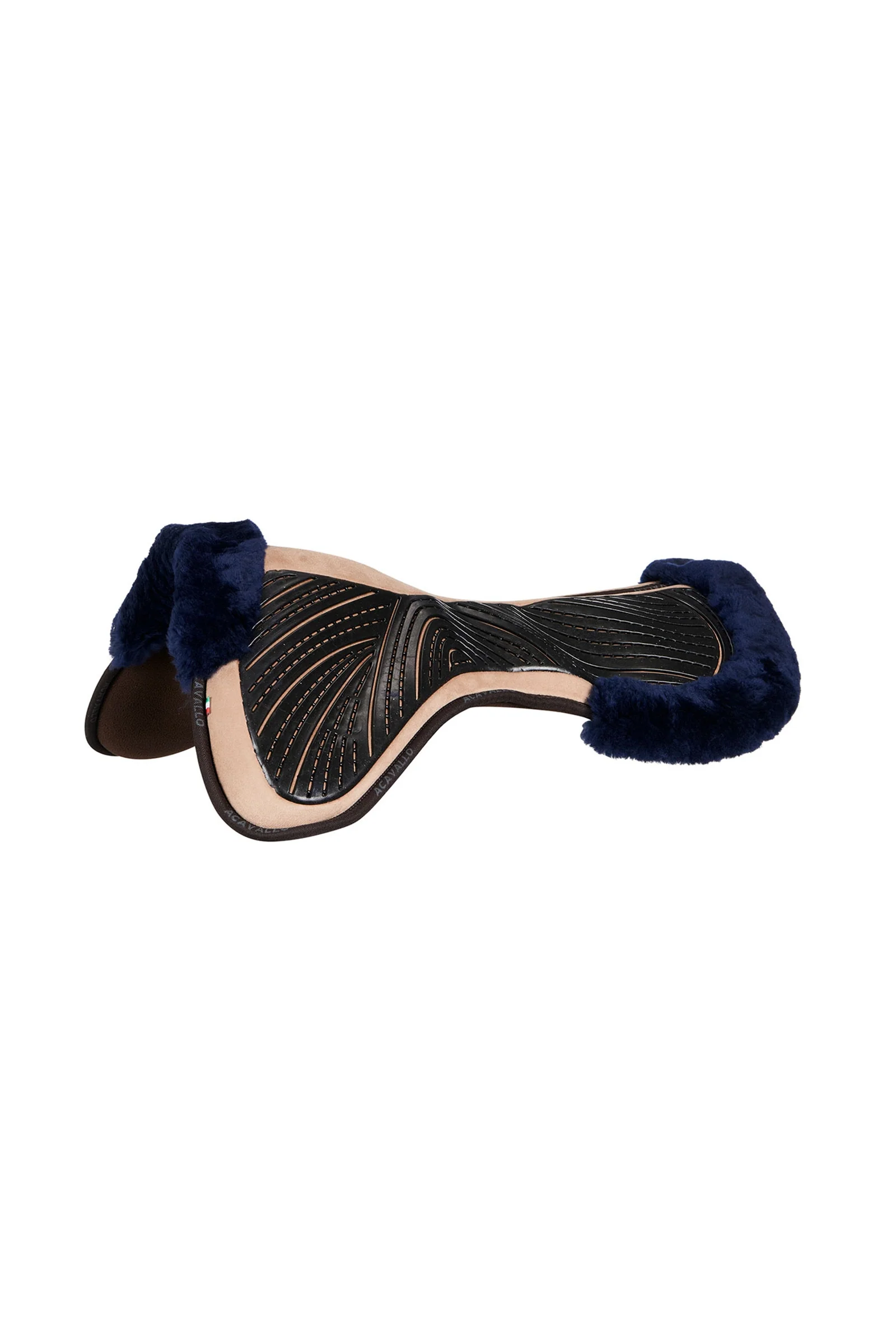 Close Contact Gel & Memory Foam Półpad z owczą skórą Light Brown/Blue Rozmiar uniwersalny