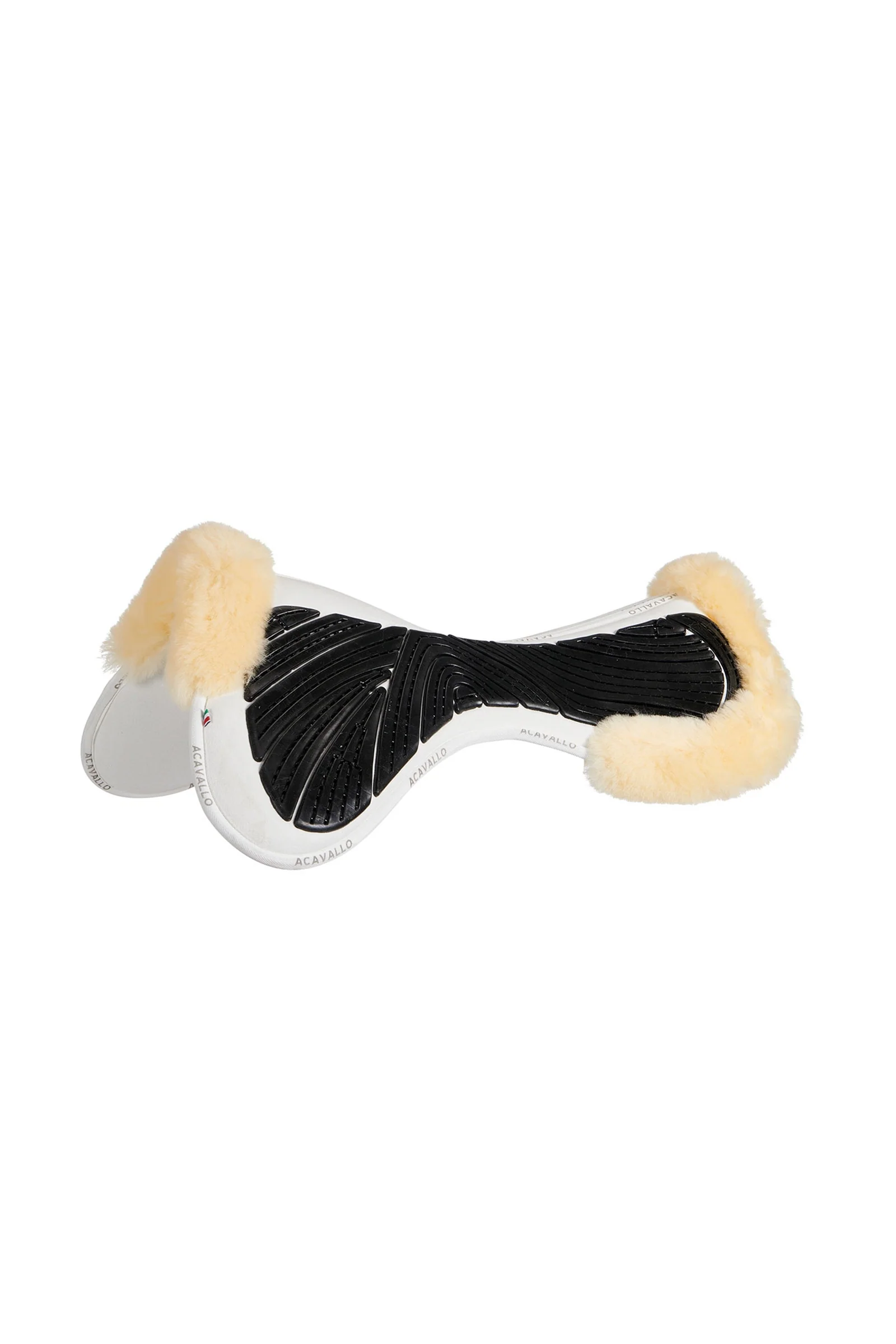 Close Contact Gel & Memory Foam Półpad z owczą skórą White/Natural Rozmiar uniwersalny