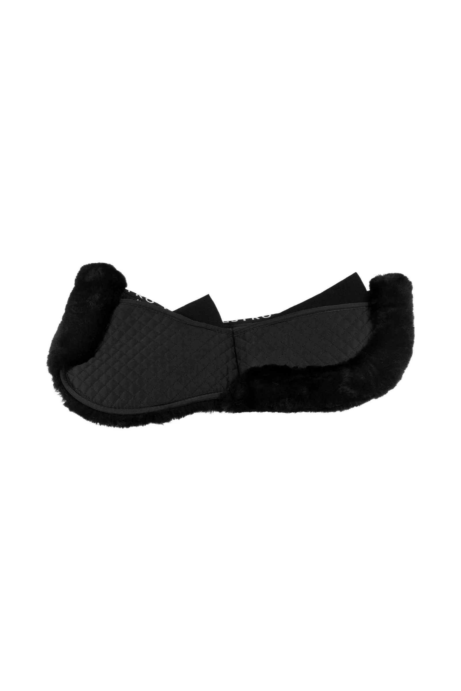 czaprak bawełniany z kieszeniami i futrem Black/Black Rozmiar uniwersalny