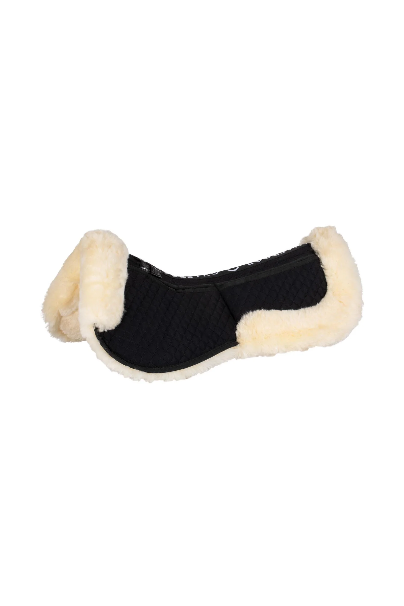 czaprak bawełniany z kieszeniami i futrem Black/Natural Rozmiar uniwersalny