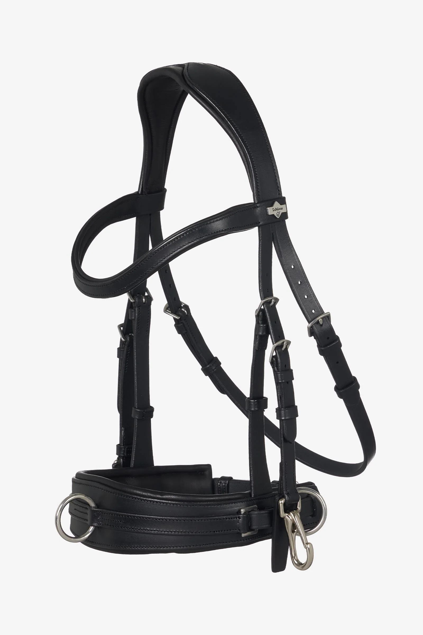 skórzany cavesson wielofunkcyjny Black C