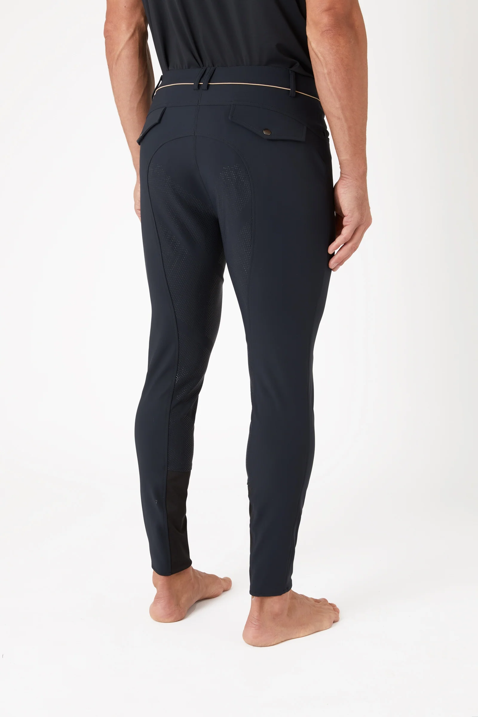 Damien męskie bryczesy z pełnym lejem Anthracite Dark Grey 46