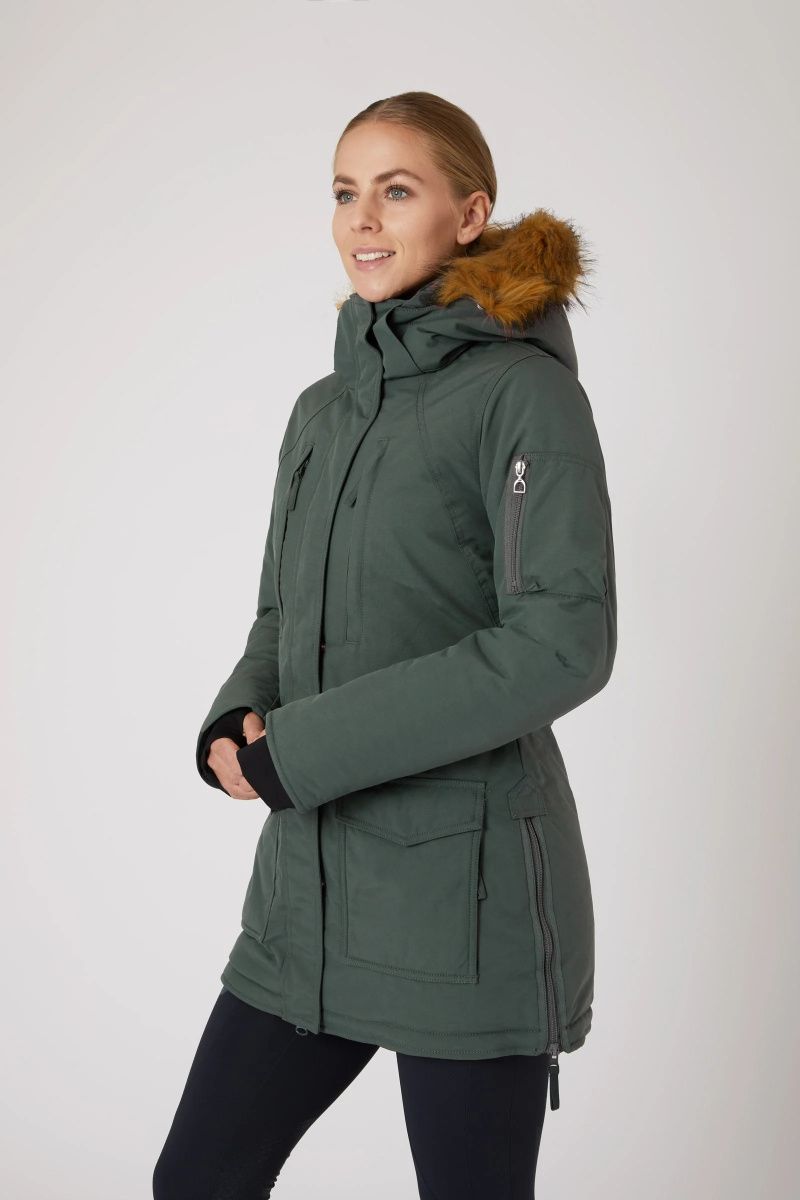 Kurtka damska, długa, parka Brooke Urban Chic 34