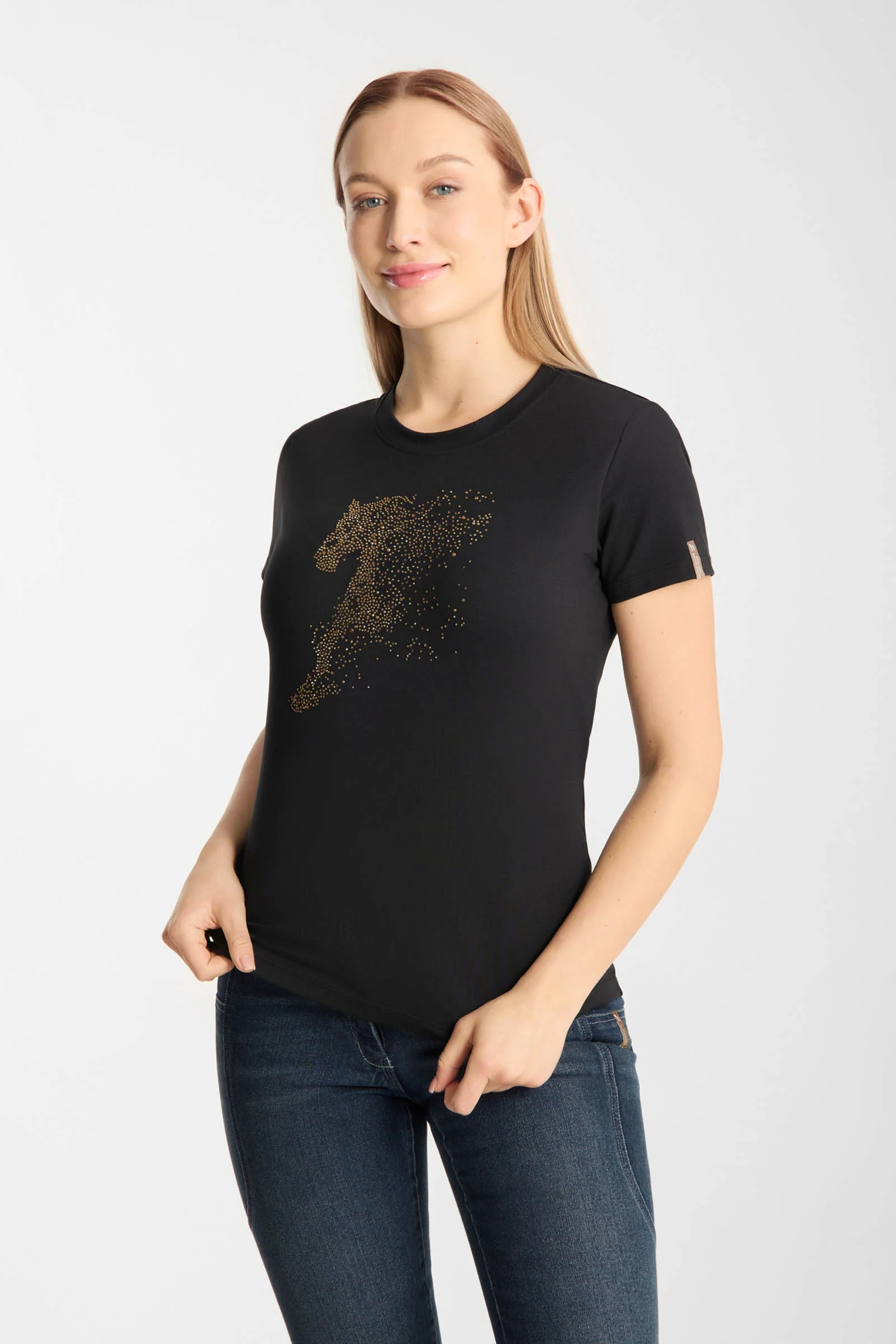 Kathrin damski t-shirt Black 36