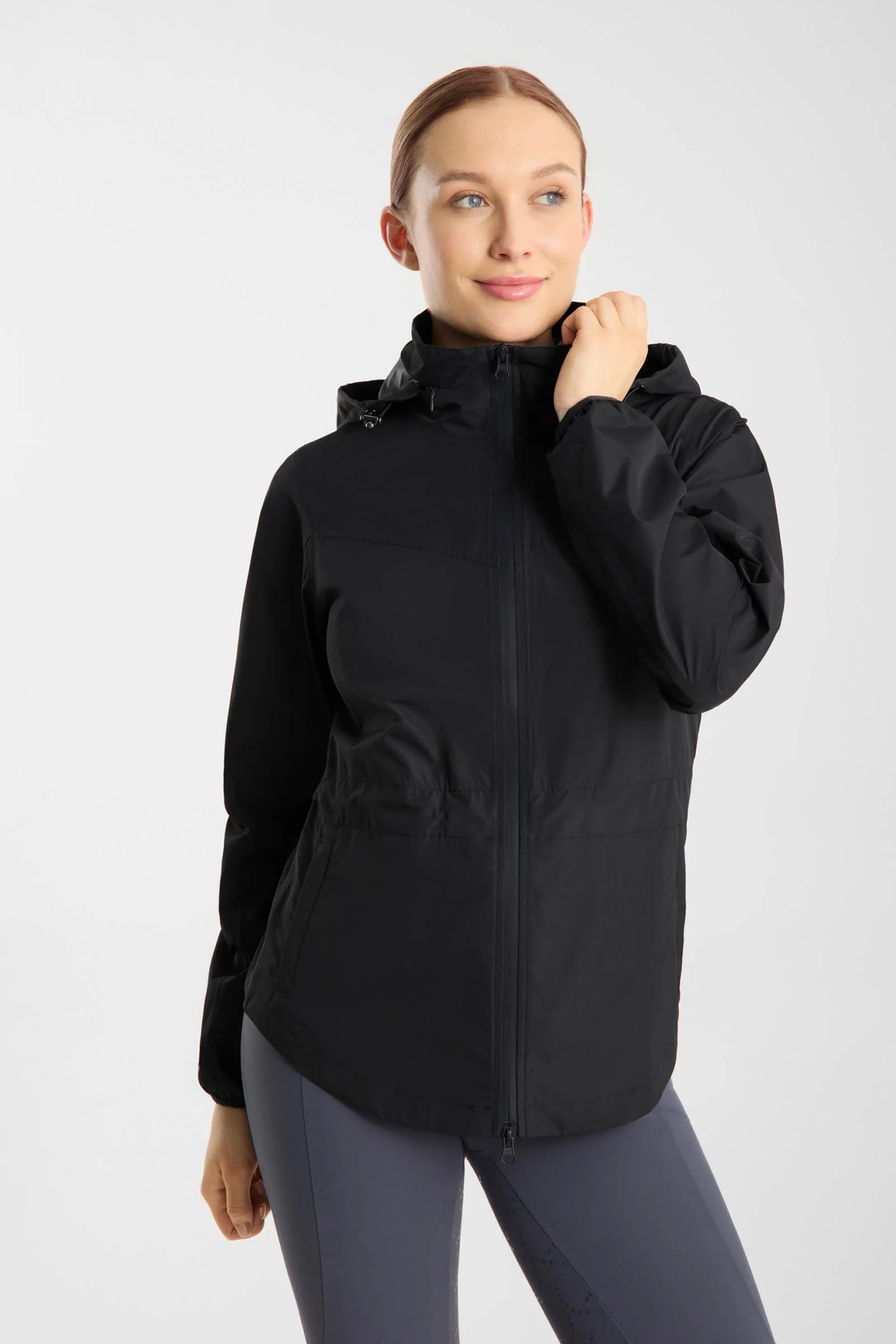 Fiora lekka wodoodporna kurtka jeździecka damska Dark Navy 36