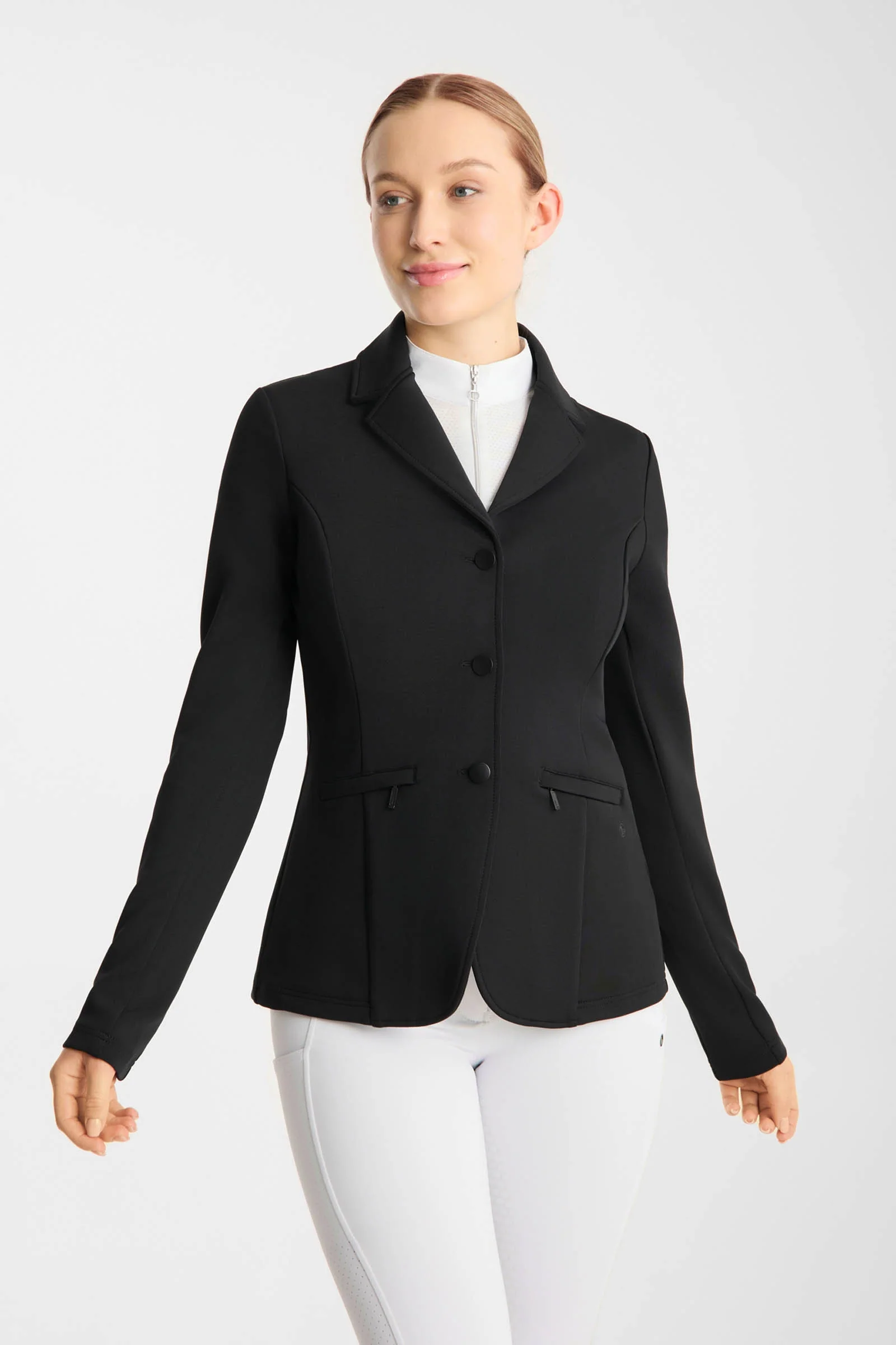 Gisela damska perforowana marynarka konkursowa Black 36