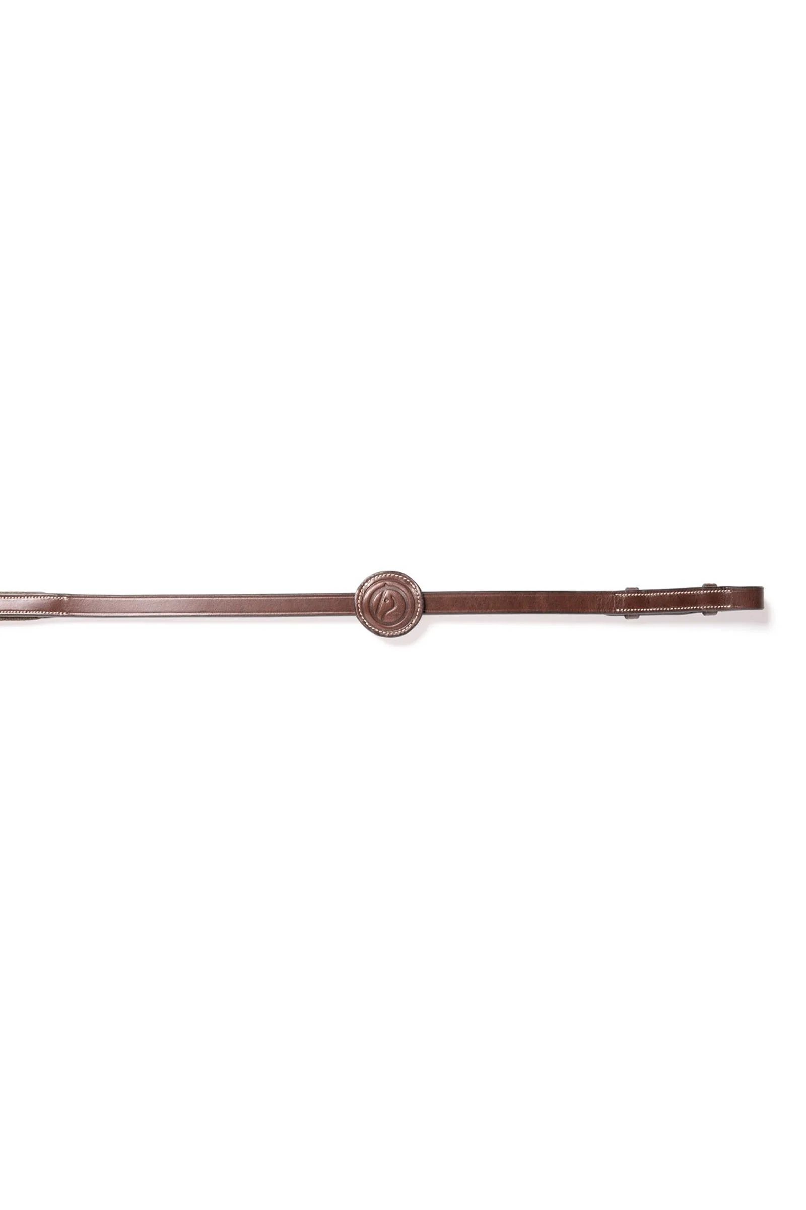 Wodze parciane Deauville 5/8 cala z 9 ogranicznikami Brown/Gold C