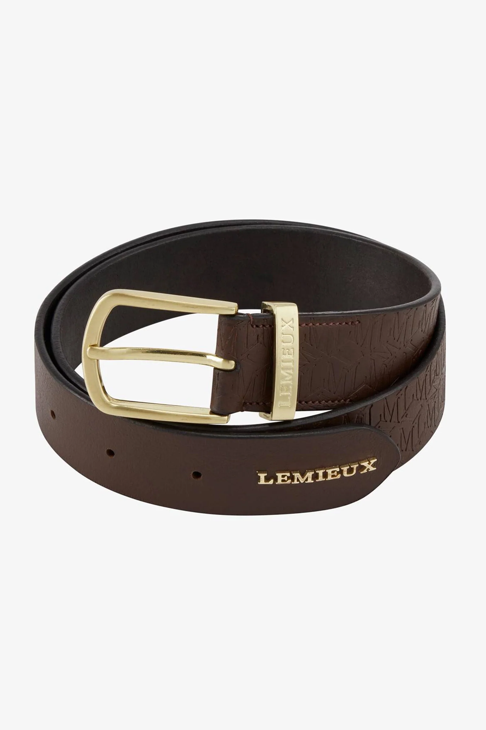 Pas skórzany z wytłoczeniami LeMieux BROWN S