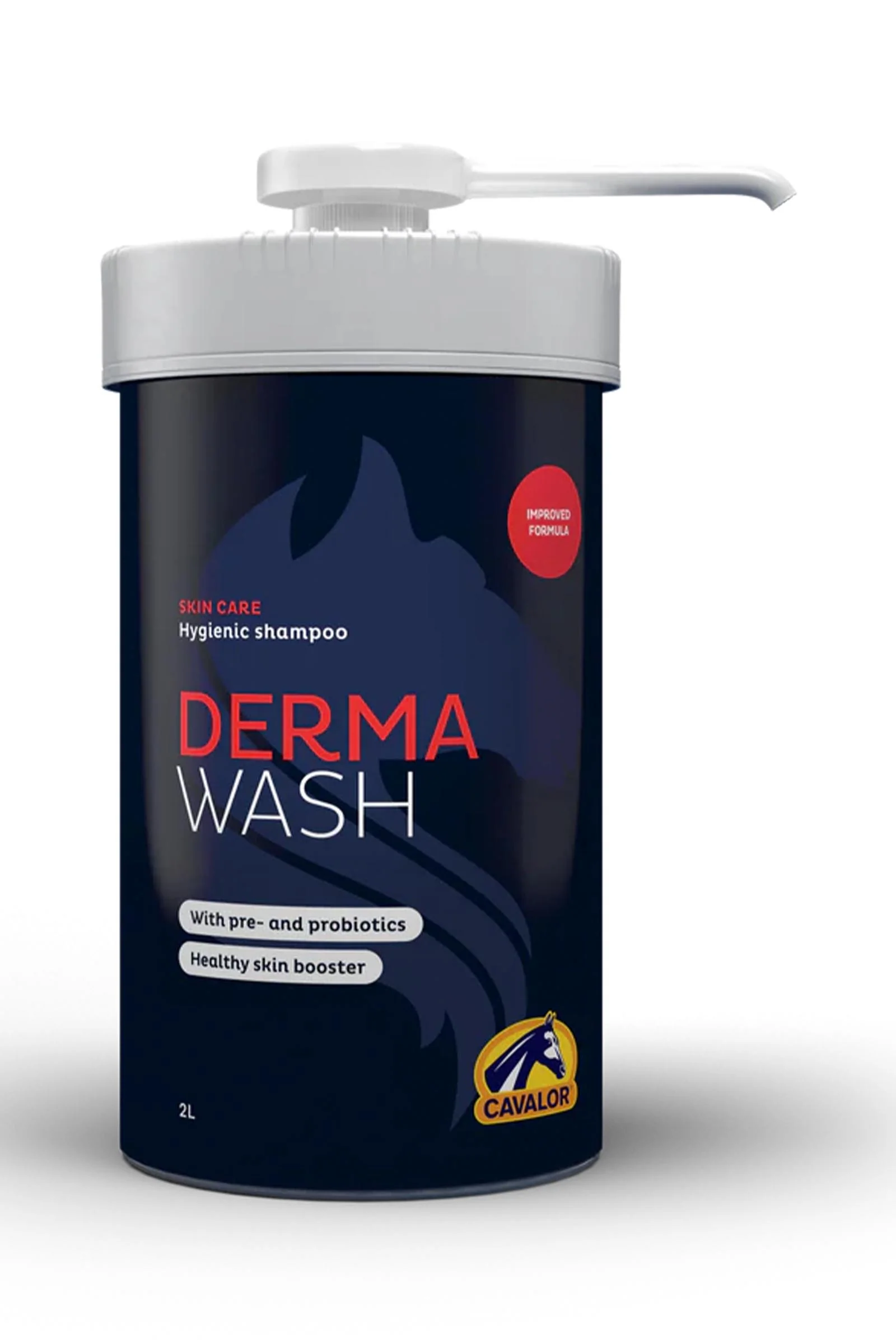 Derma Wash, szampon higieniczny, 2 L + pompka No Color 2