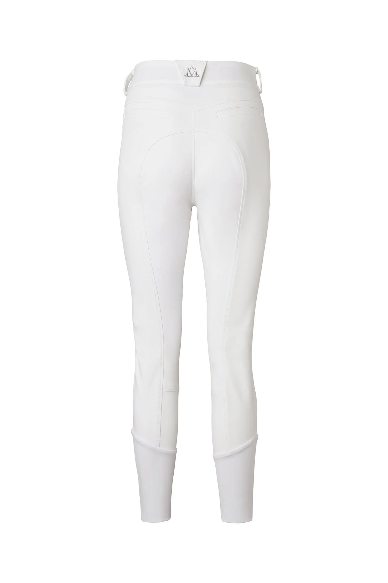 Diana damskie bryczesy z pełnym lejem z imitacji skóry White/White 34