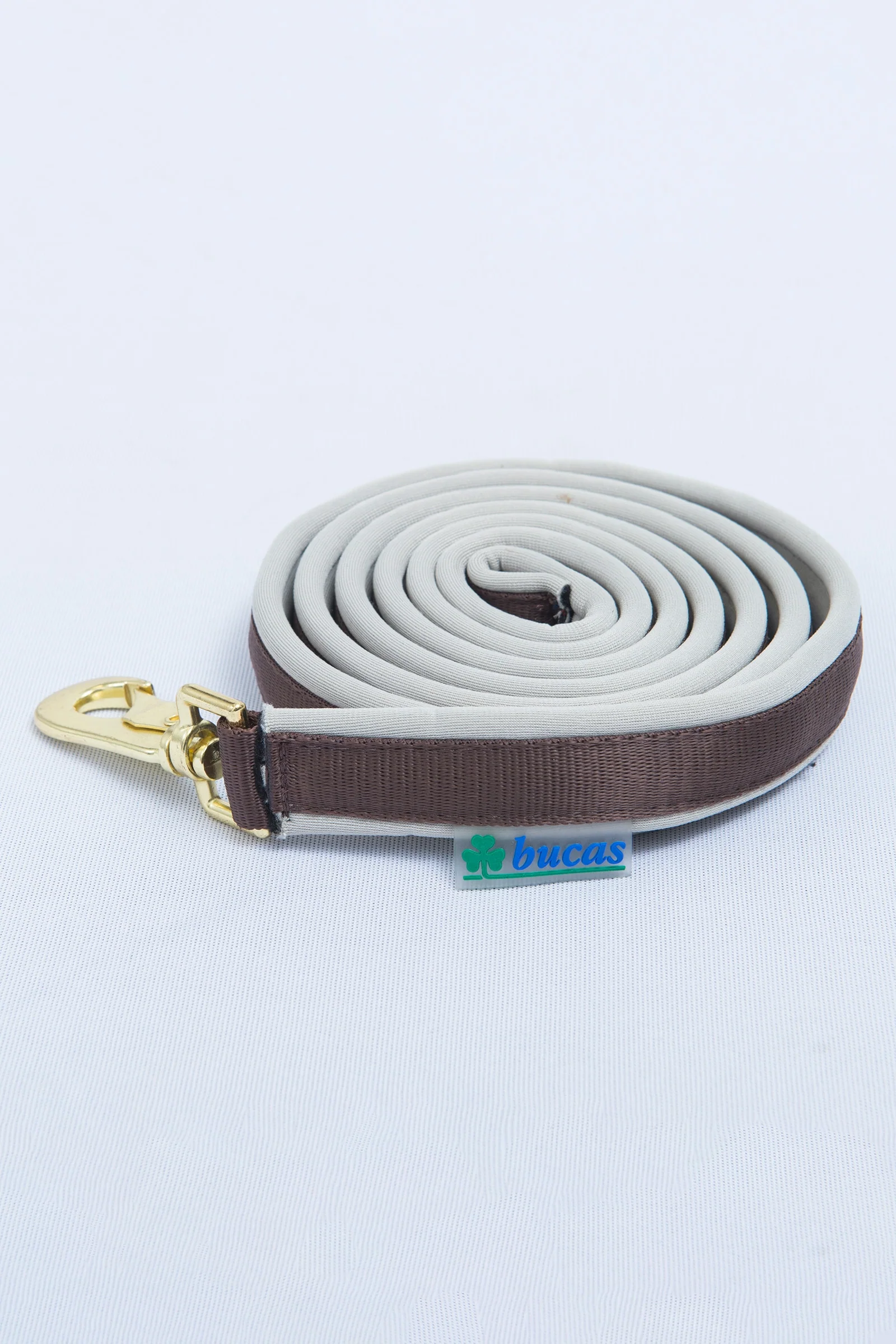 Wyściełana ołowiana wodza Dublin Chocolate Brown/Silver 1